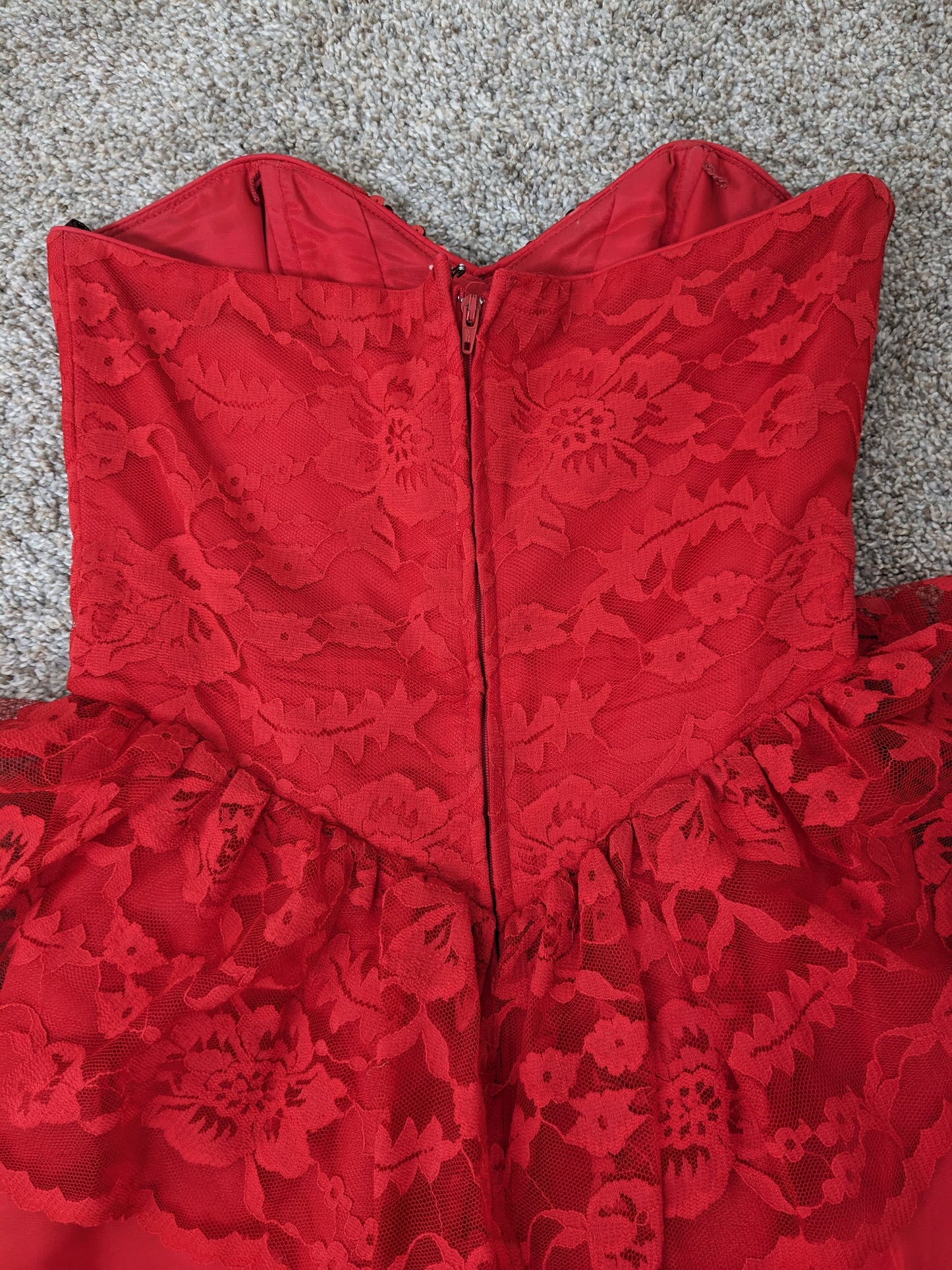 1980s sequin lace cocktail dress