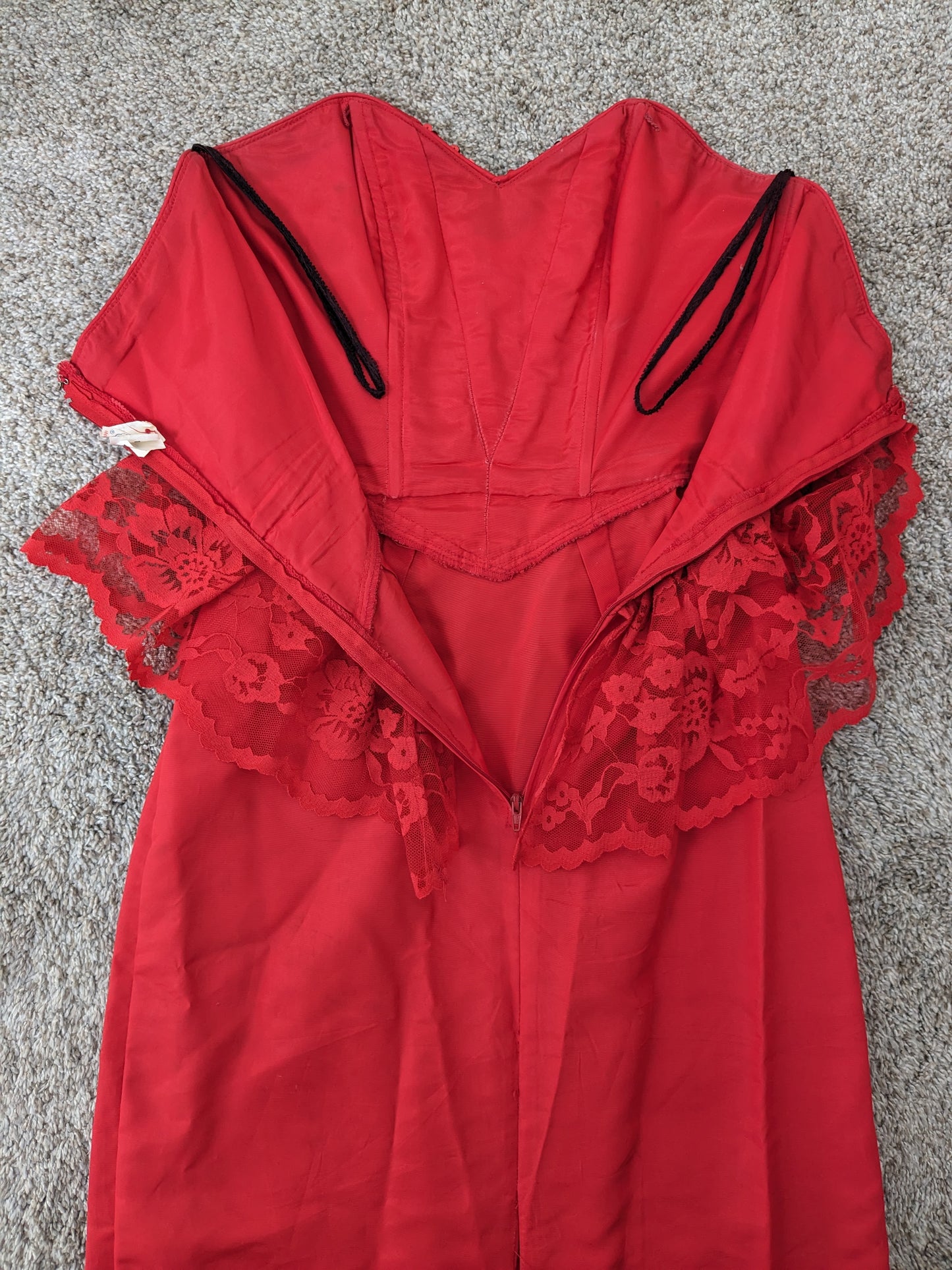 1980s sequin lace cocktail dress