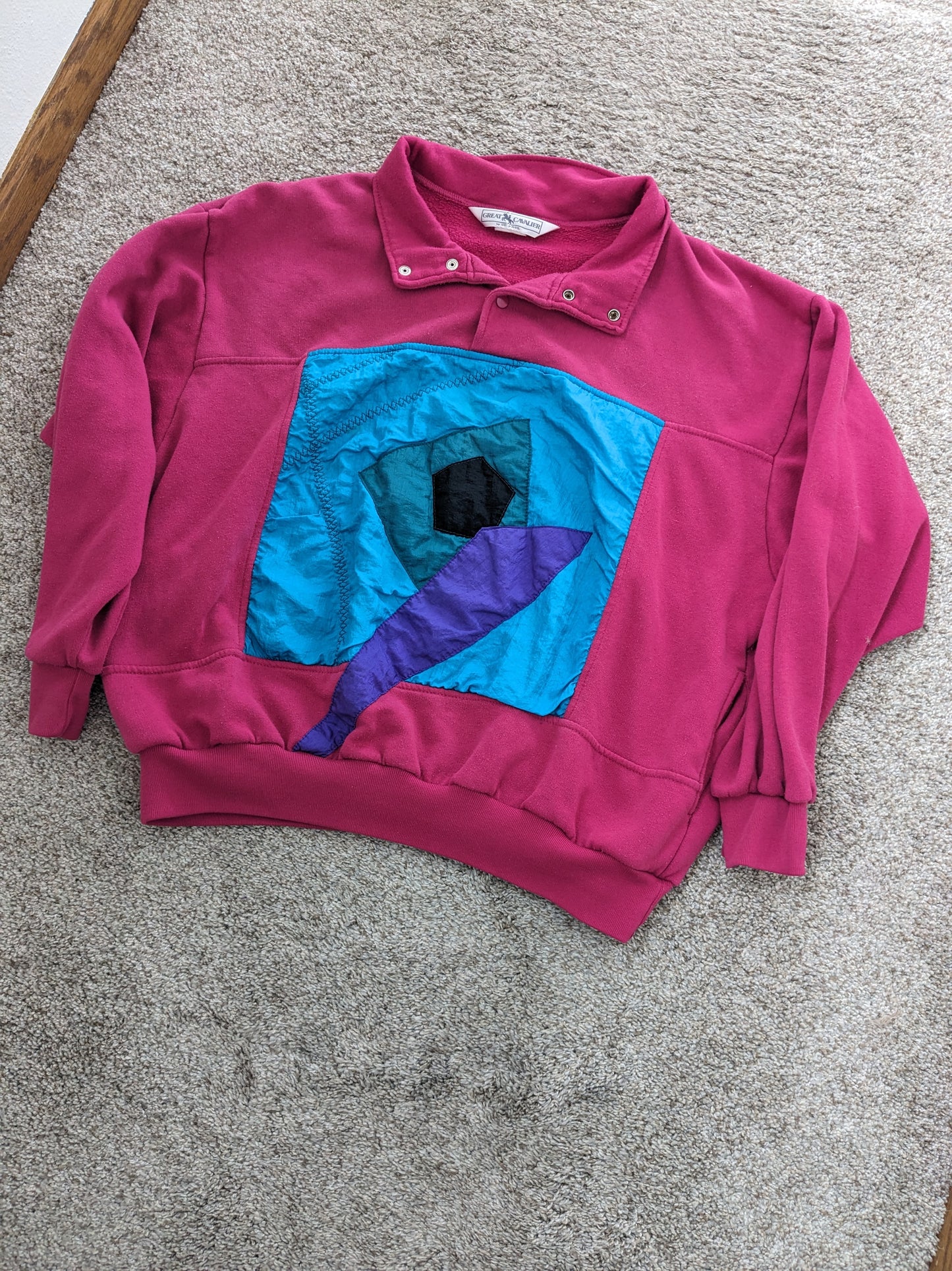 1980s pink sweatshirt