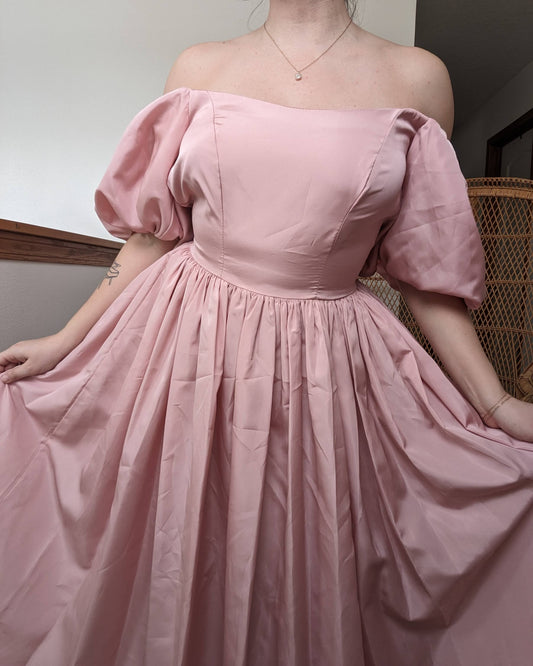 1980s pink princess dress Dress Rad Bonnie's Vintage