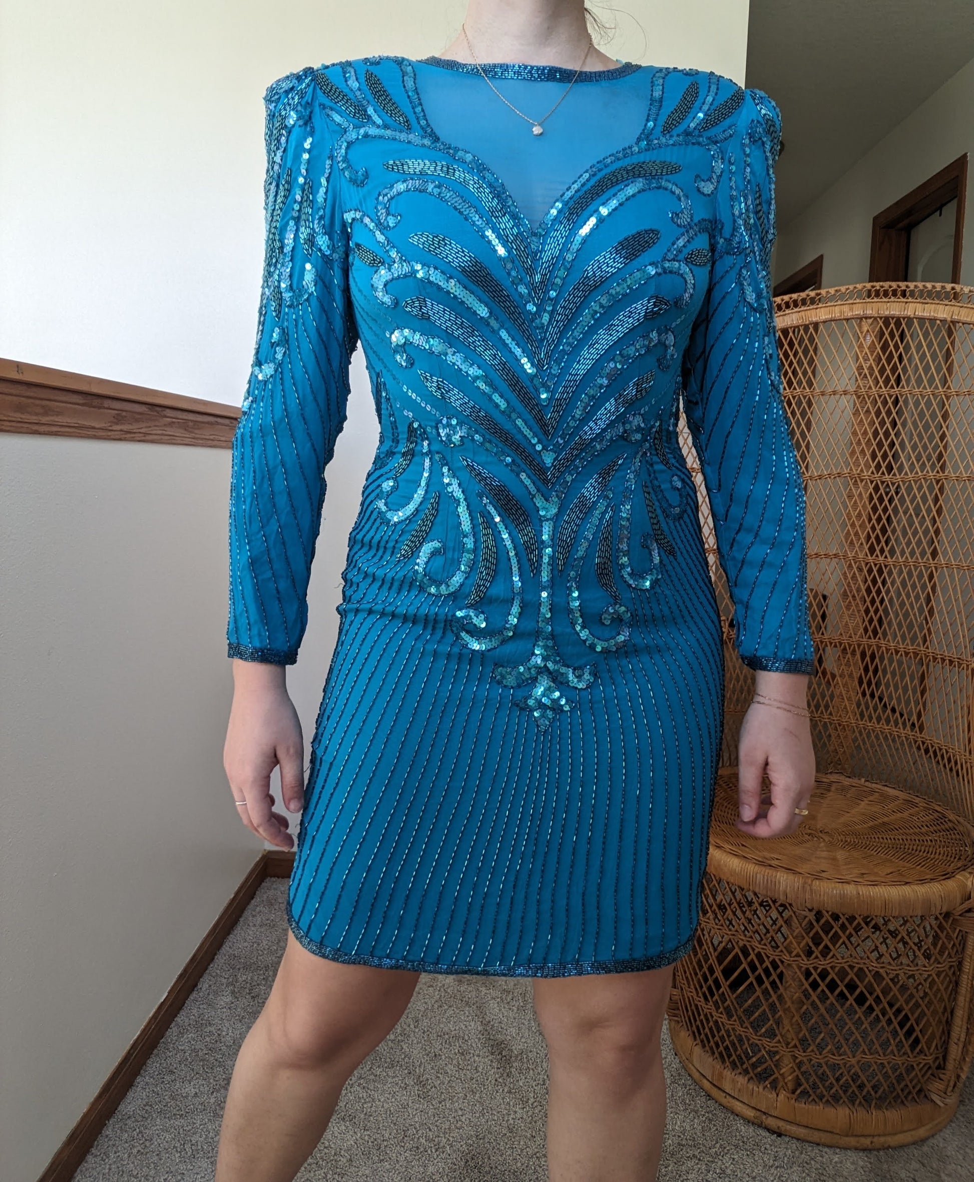 1980s sequin cocktail dress Rad Bonnie's Vintage 1980s sequin cocktail dress Rad Bonnie's Vintage