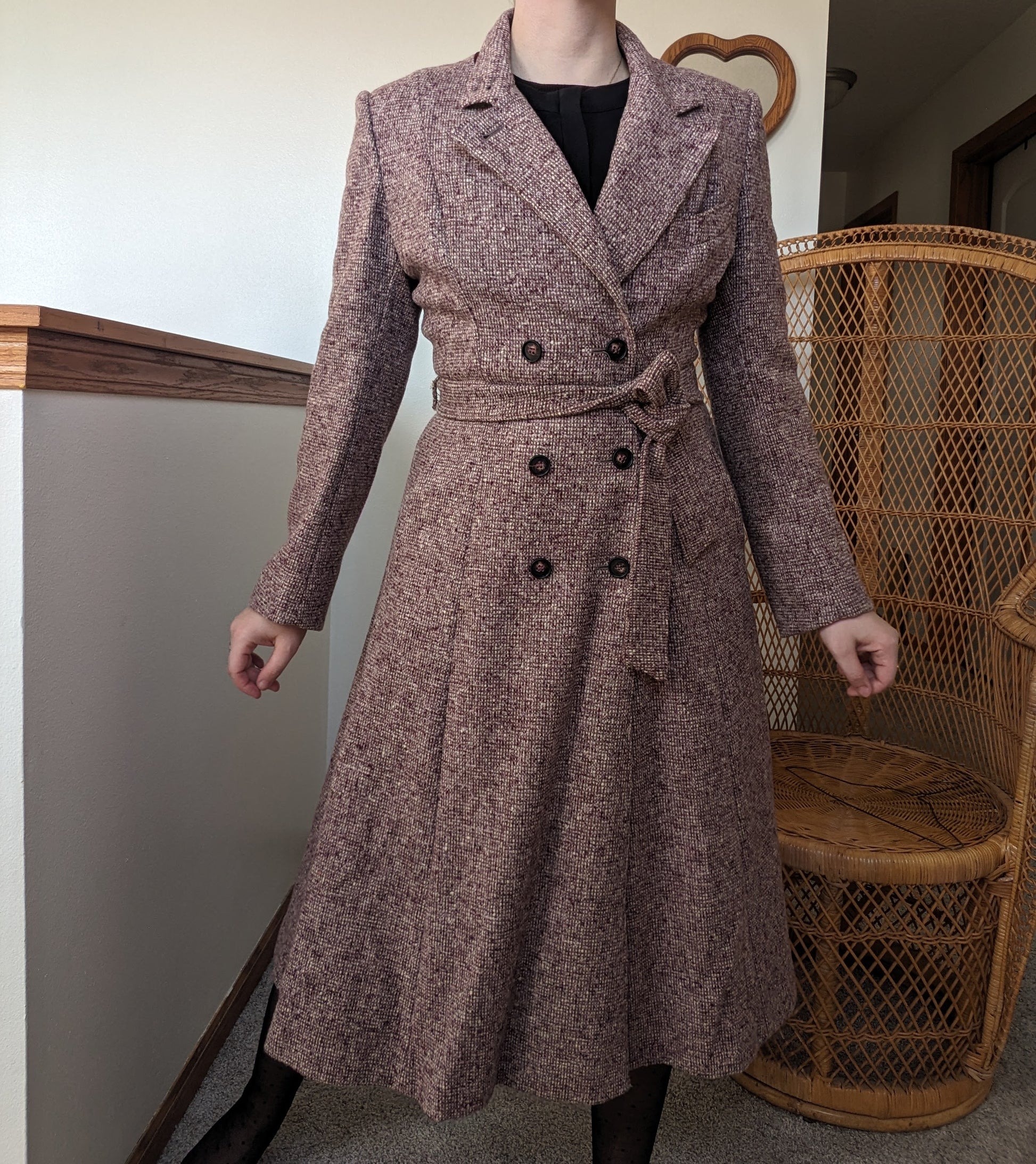 1960s tweed princess coat Coat Rad Bonnie's Vintage
