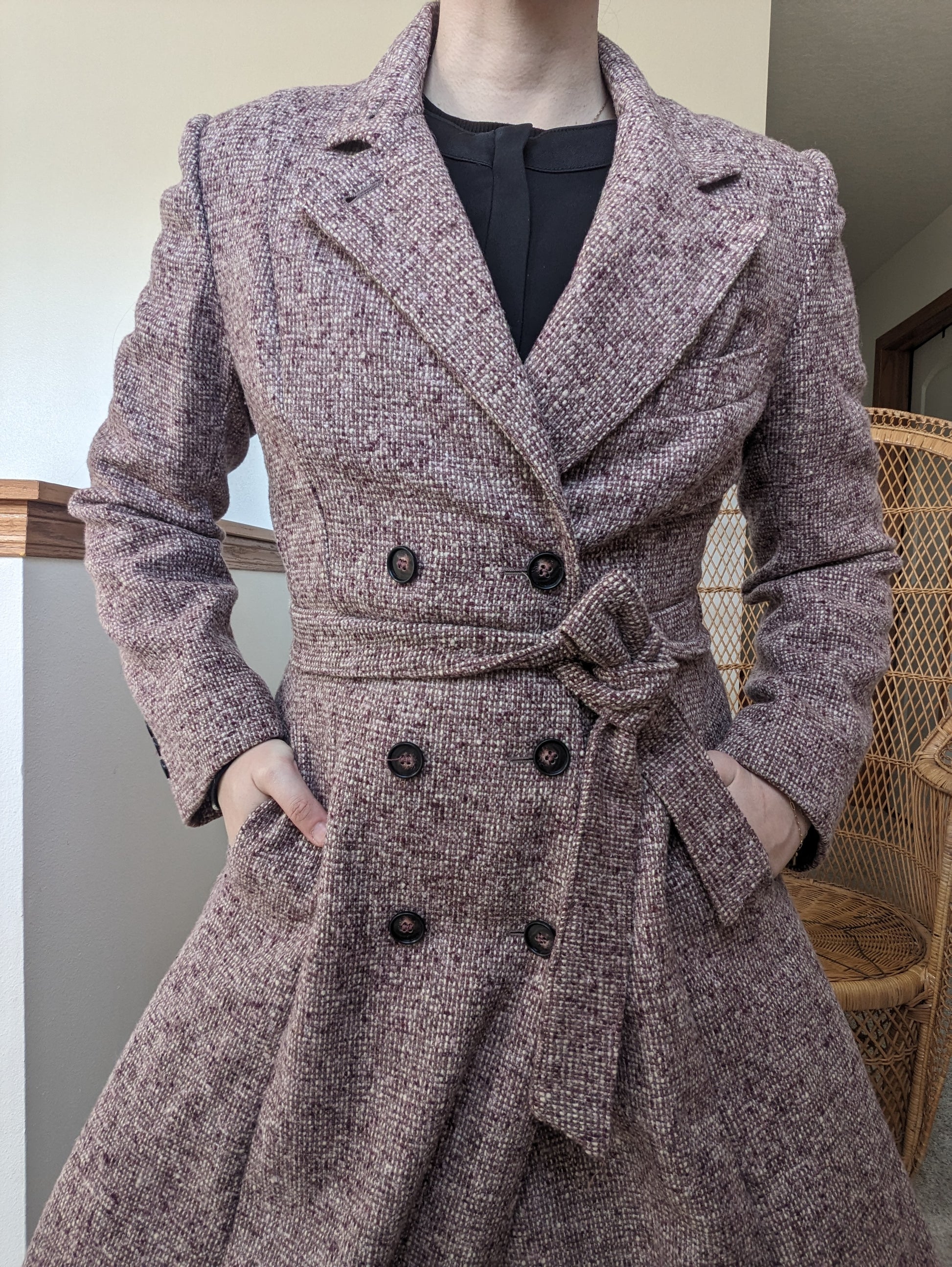 1960s tweed princess coat Coat Rad Bonnie's Vintage
