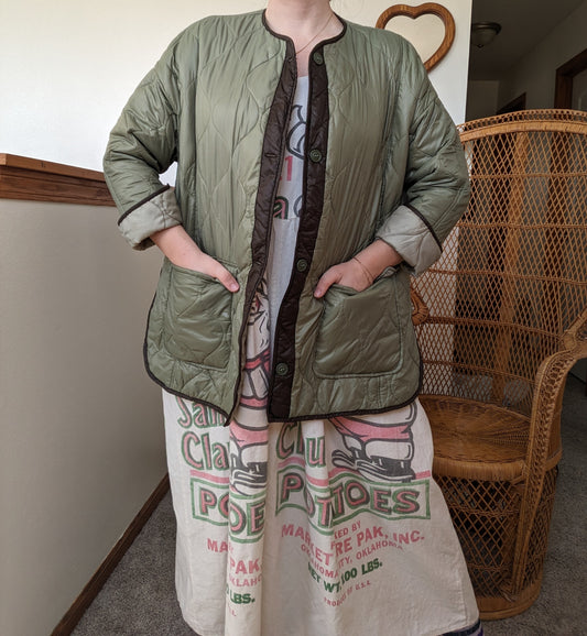 Modern Army liner style jacket Jacket Rad Bonnie's Vintage