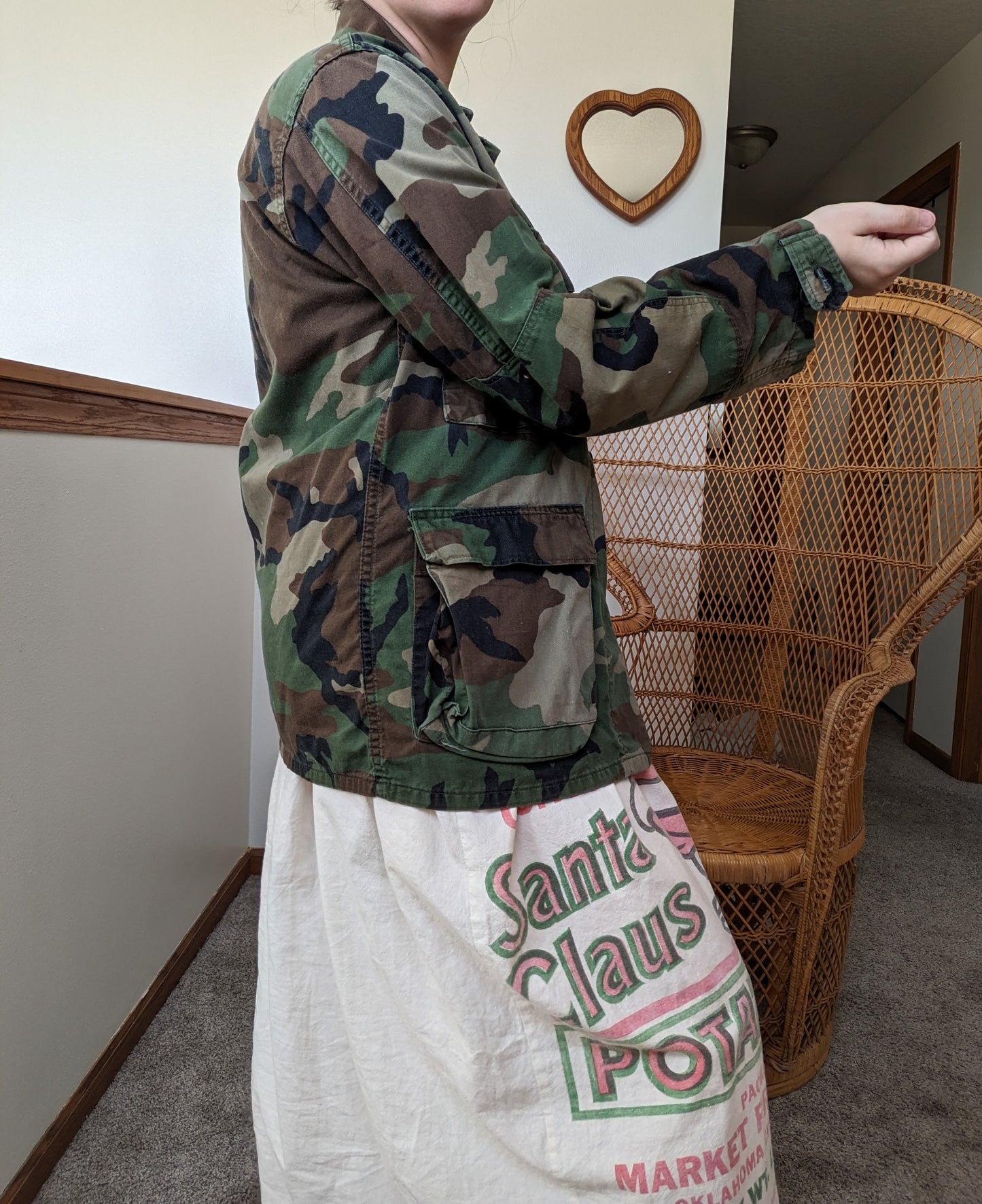 1990s BDU Army blouse Top Rad Bonnie's Vintage