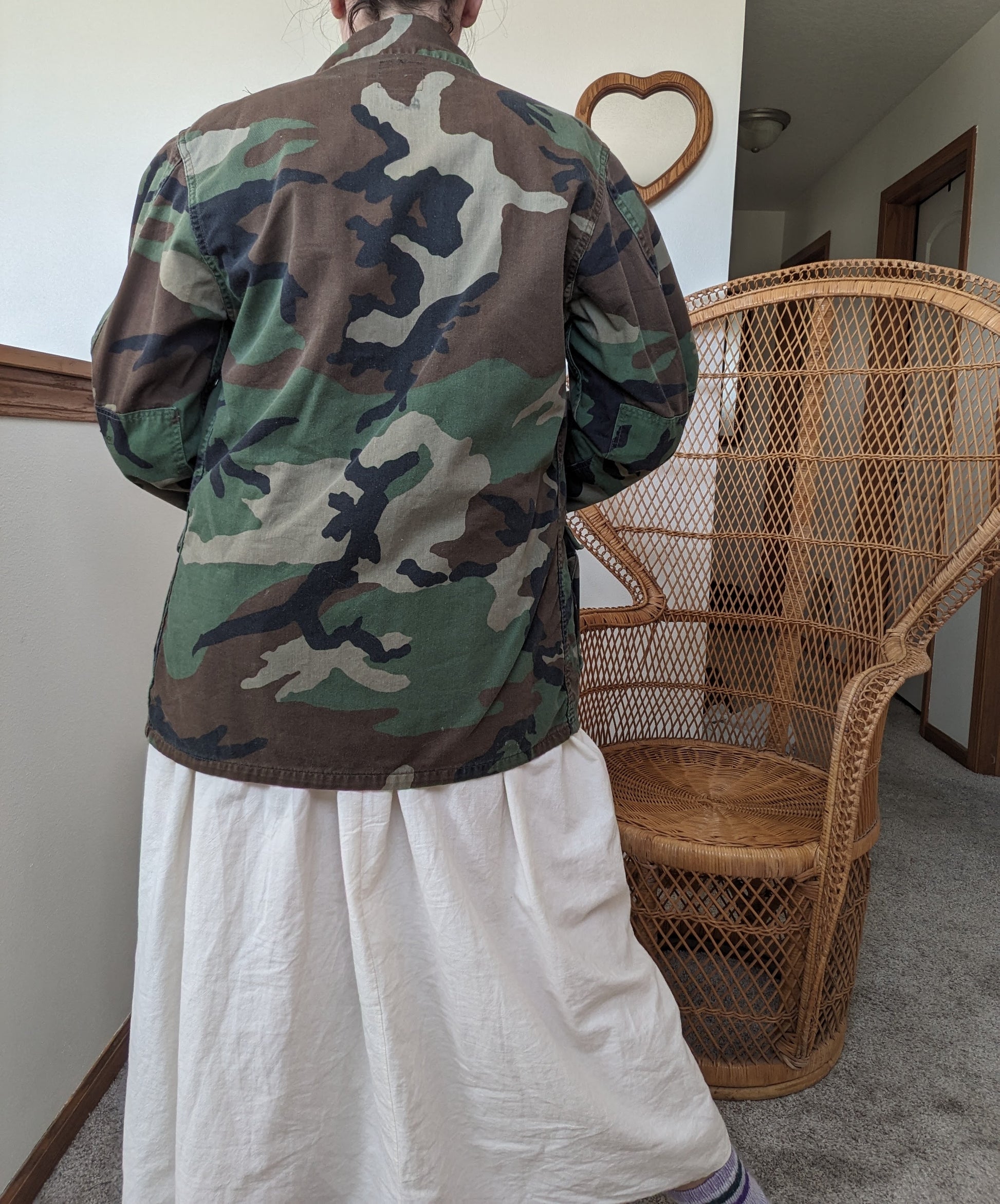 1990s BDU Army blouse Top Rad Bonnie's Vintage