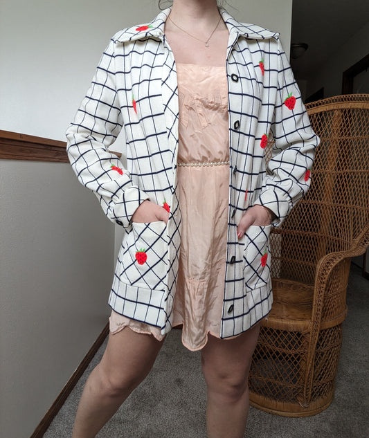 1960s strawberry cardigan Cardigan Rad Bonnie's Vintage
