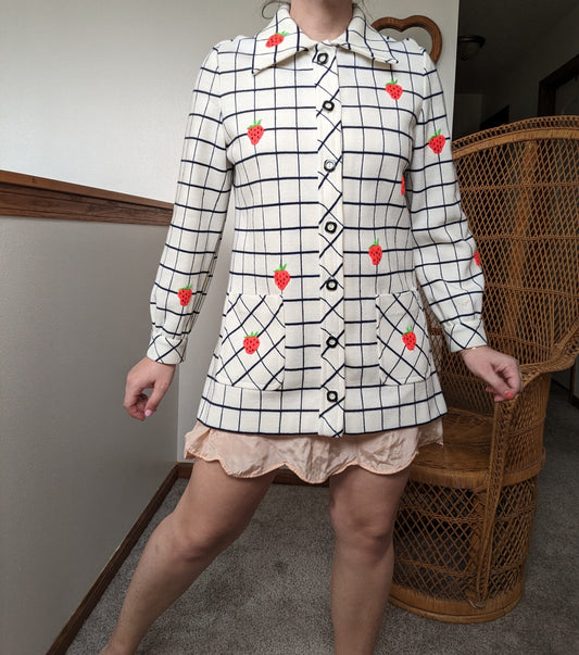 1960s strawberry cardigan Cardigan Rad Bonnie's Vintage