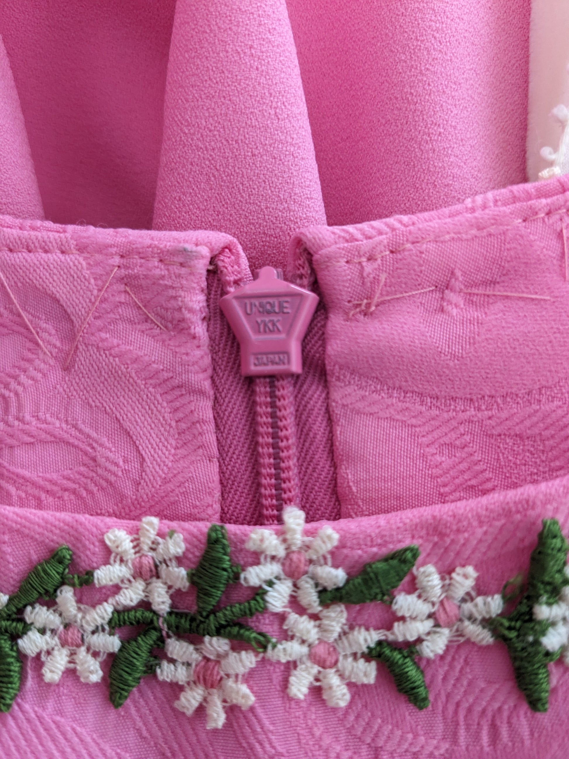 1960s pink floral maxi dress Dress Rad Bonnie's Vintage