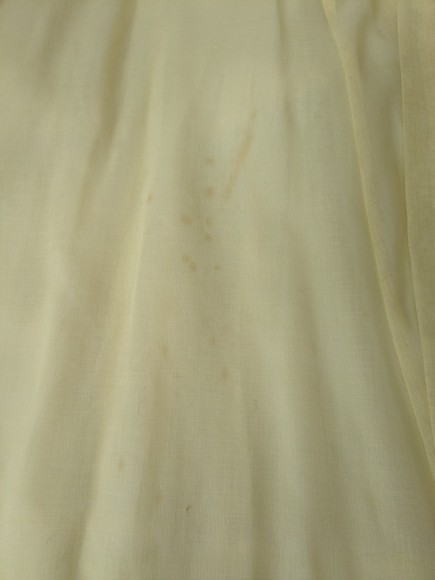 1970s pastel yellow prairie dress
