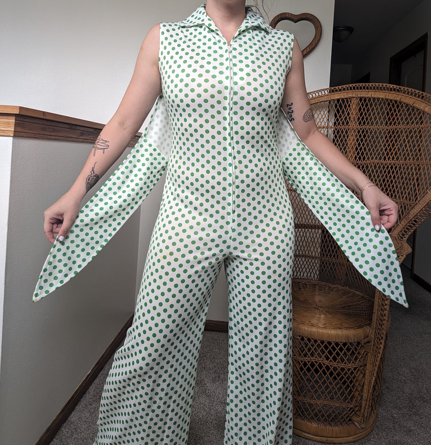 1970s polka dot jumpsuit Jumpsuit Rad Bonnie's Vintage