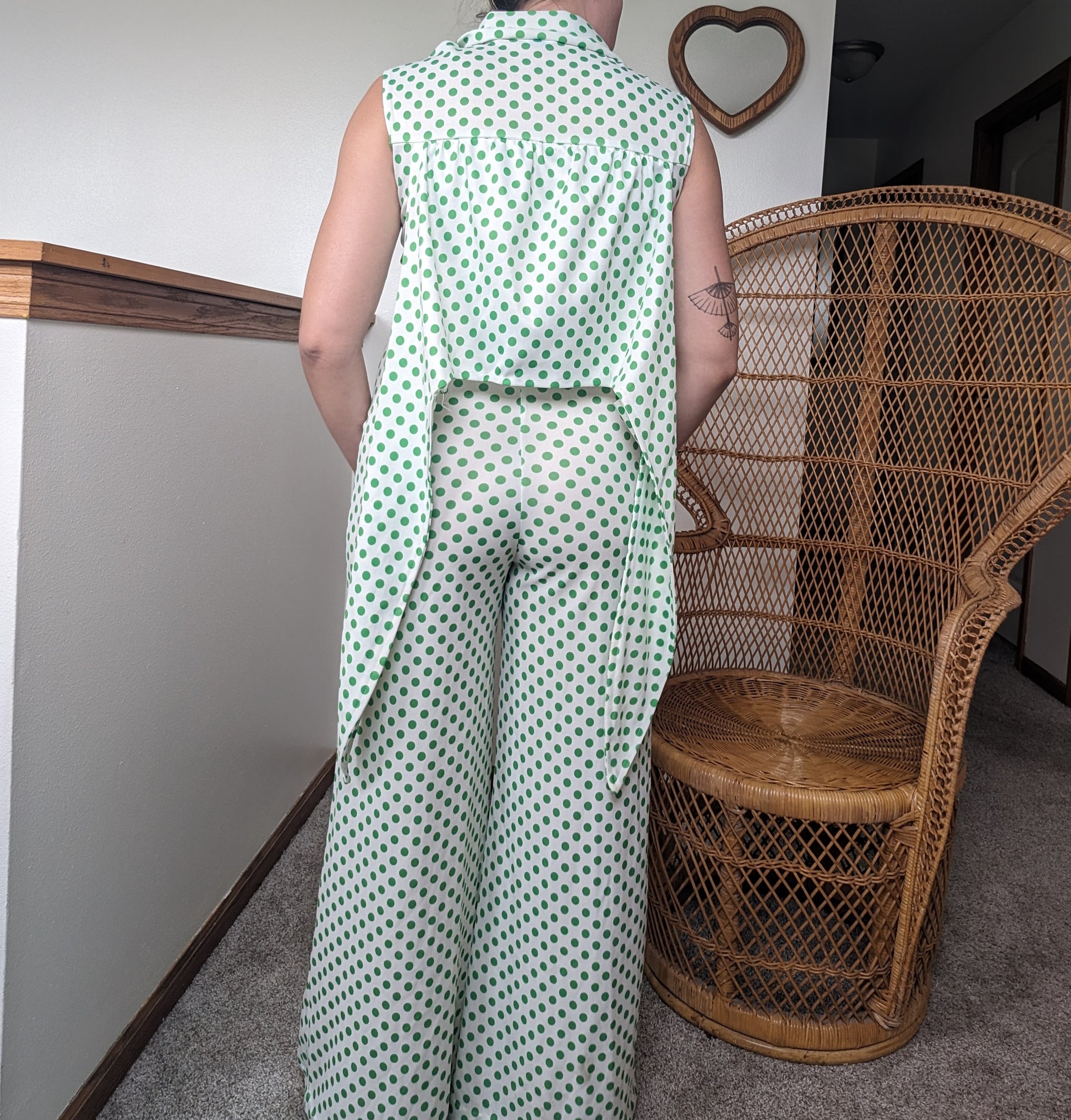 1970s polka dot jumpsuit Jumpsuit Rad Bonnie's Vintage