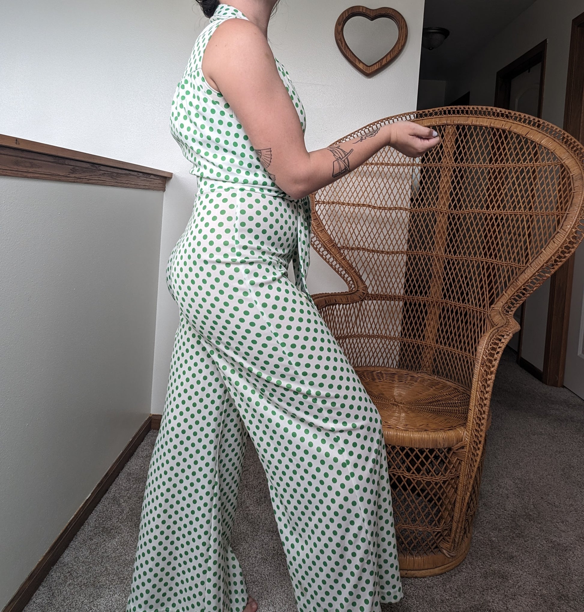 1970s polka dot jumpsuit Jumpsuit Rad Bonnie's Vintage
