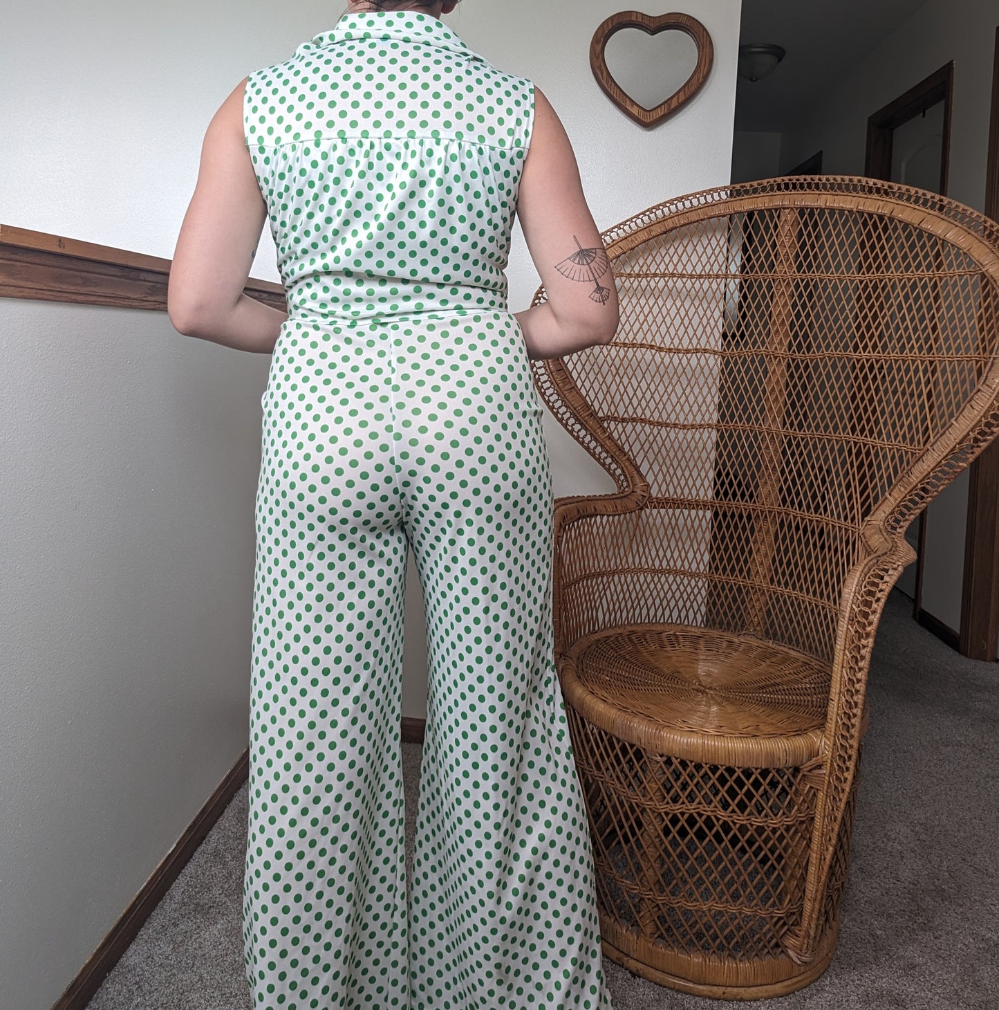 1970s polka dot jumpsuit Jumpsuit Rad Bonnie's Vintage