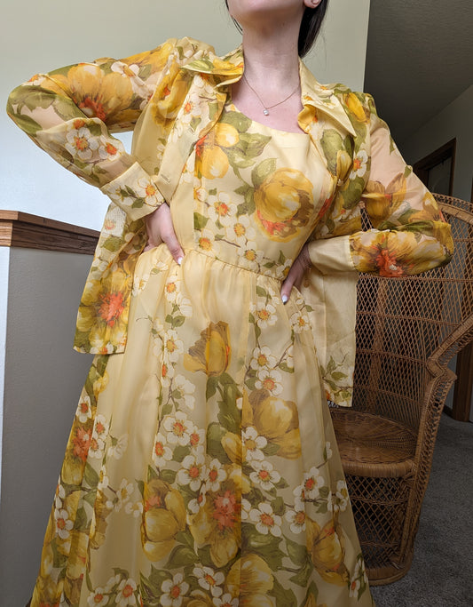 1970s floral set Set Rad Bonnie's Vintage