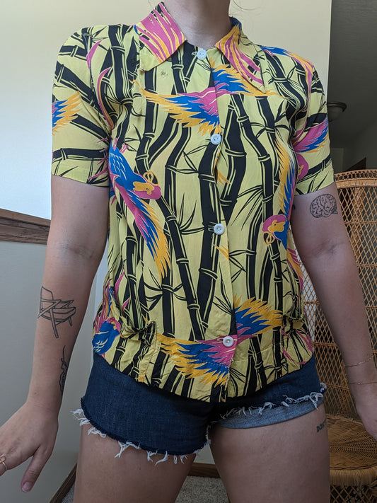 1940s tropical shirt Shirt Rad Bonnie's Vintage