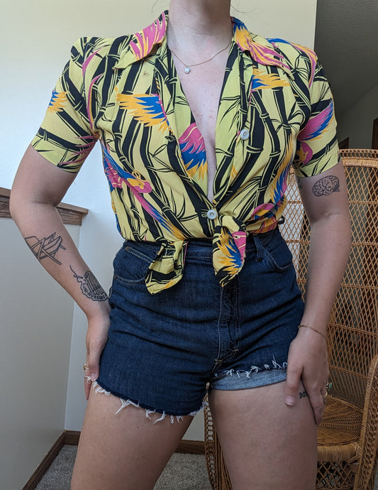 1940s tropical shirt Shirt Rad Bonnie's Vintage