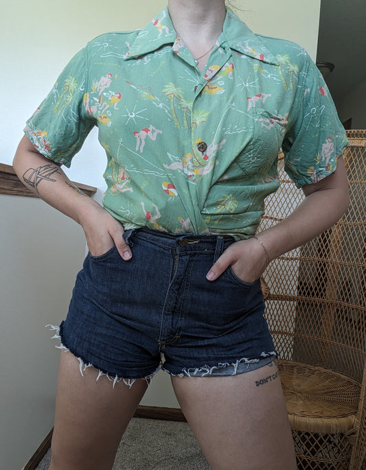 1950s Hawaiian shirt Shirt Rad Bonnie's Vintage