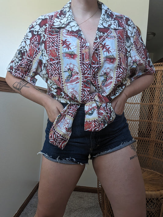 1970s Hawaiian shirt Shirt Rad Bonnie's Vintage