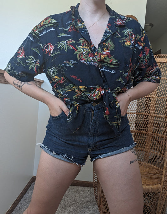 1970s Hawaiian shirt Shirt Rad Bonnie's Vintage