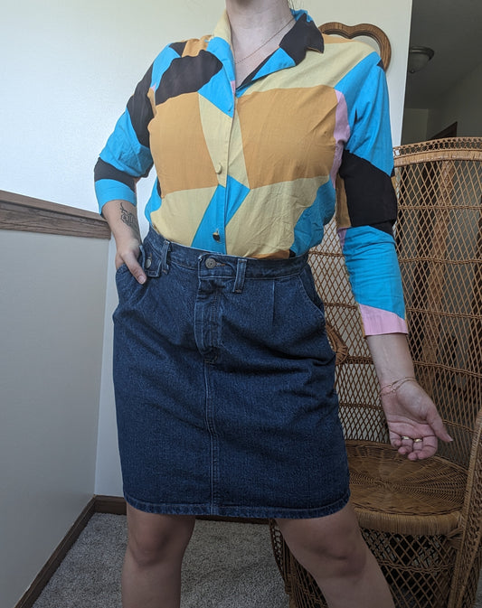 1960s color block top Shirt Rad Bonnie's Vintage