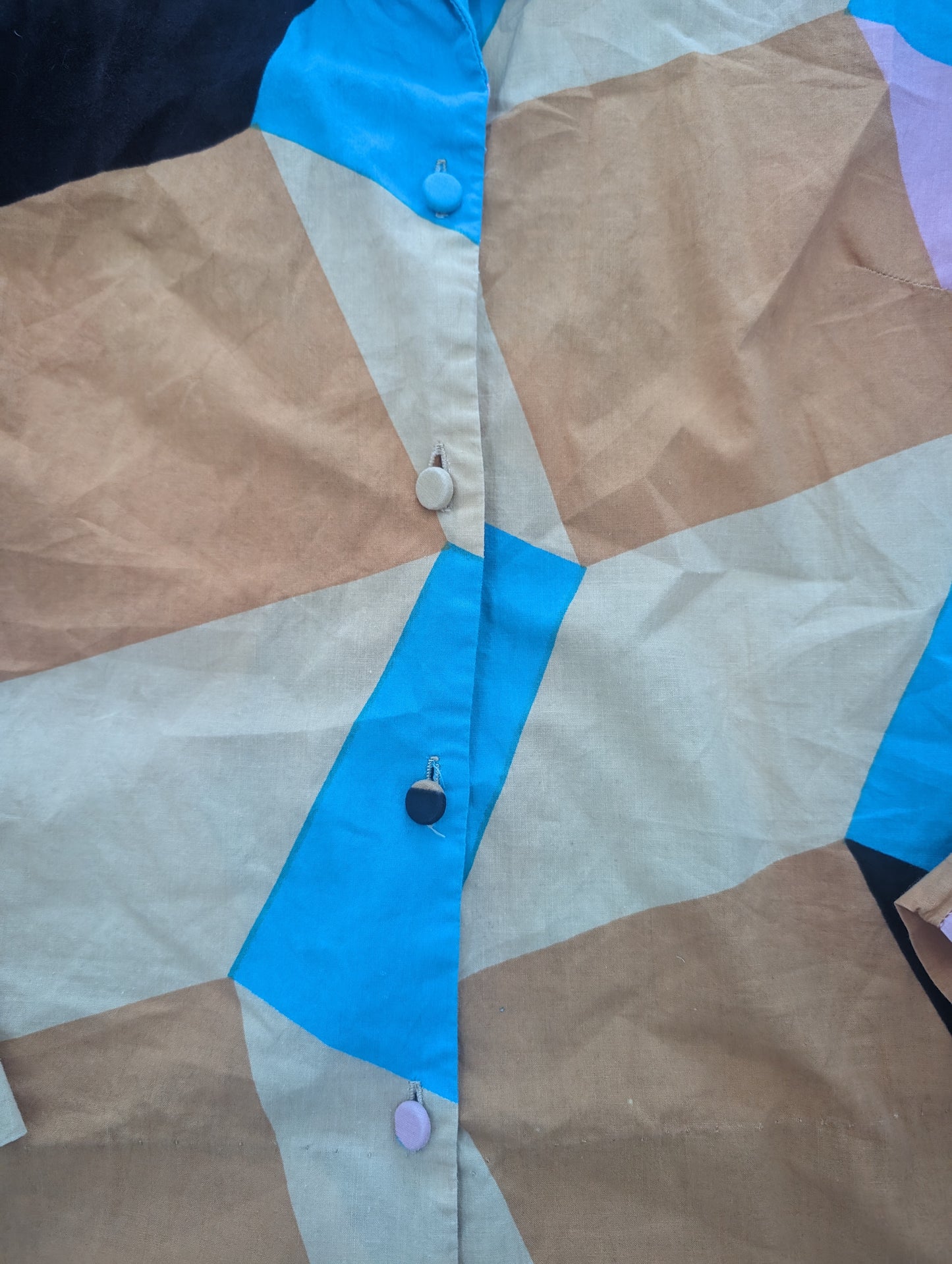 1960s color block top