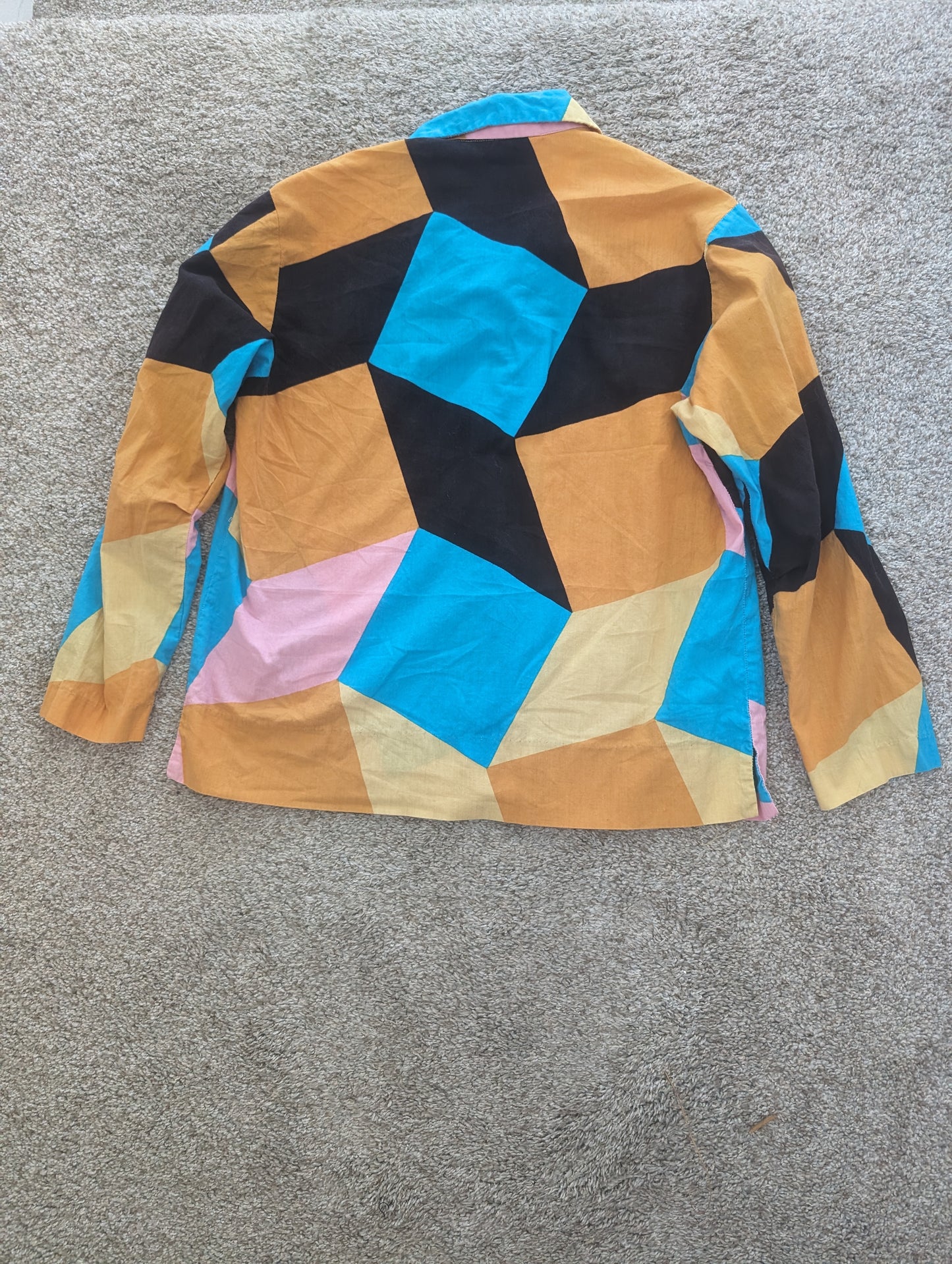 1960s color block top