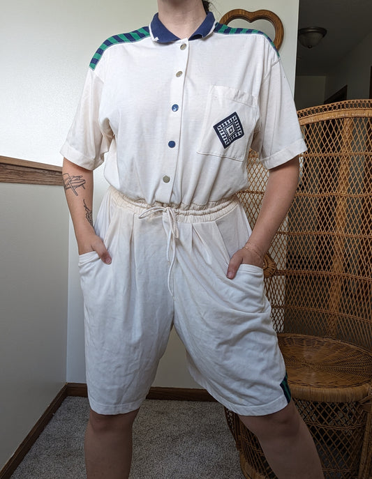 1980s Leslie Fay romper Romper Rad Bonnie's Vintage