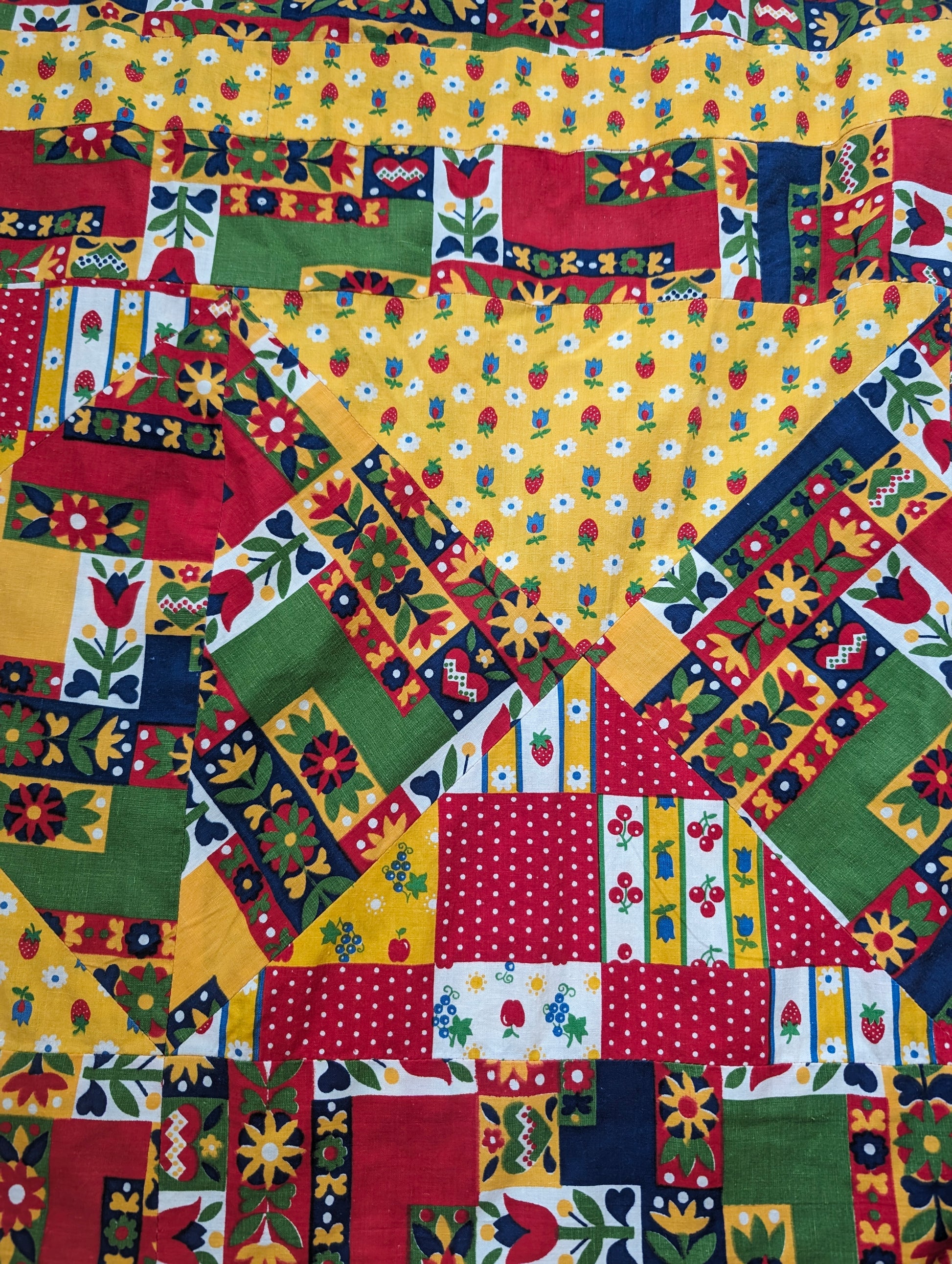 1970s patchwork skirt Skirt Rad Bonnie's Vintage