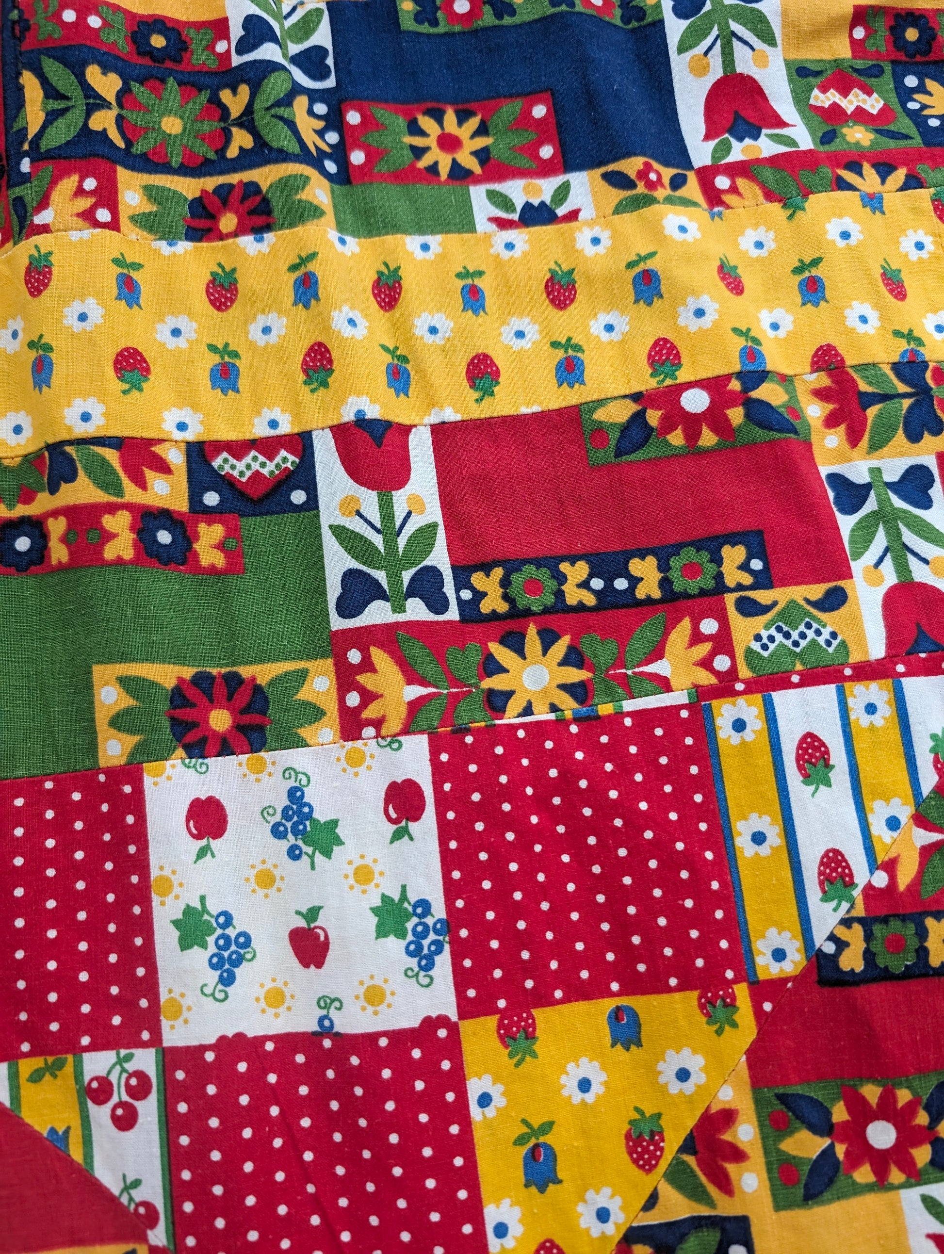 1970s patchwork skirt Skirt Rad Bonnie's Vintage