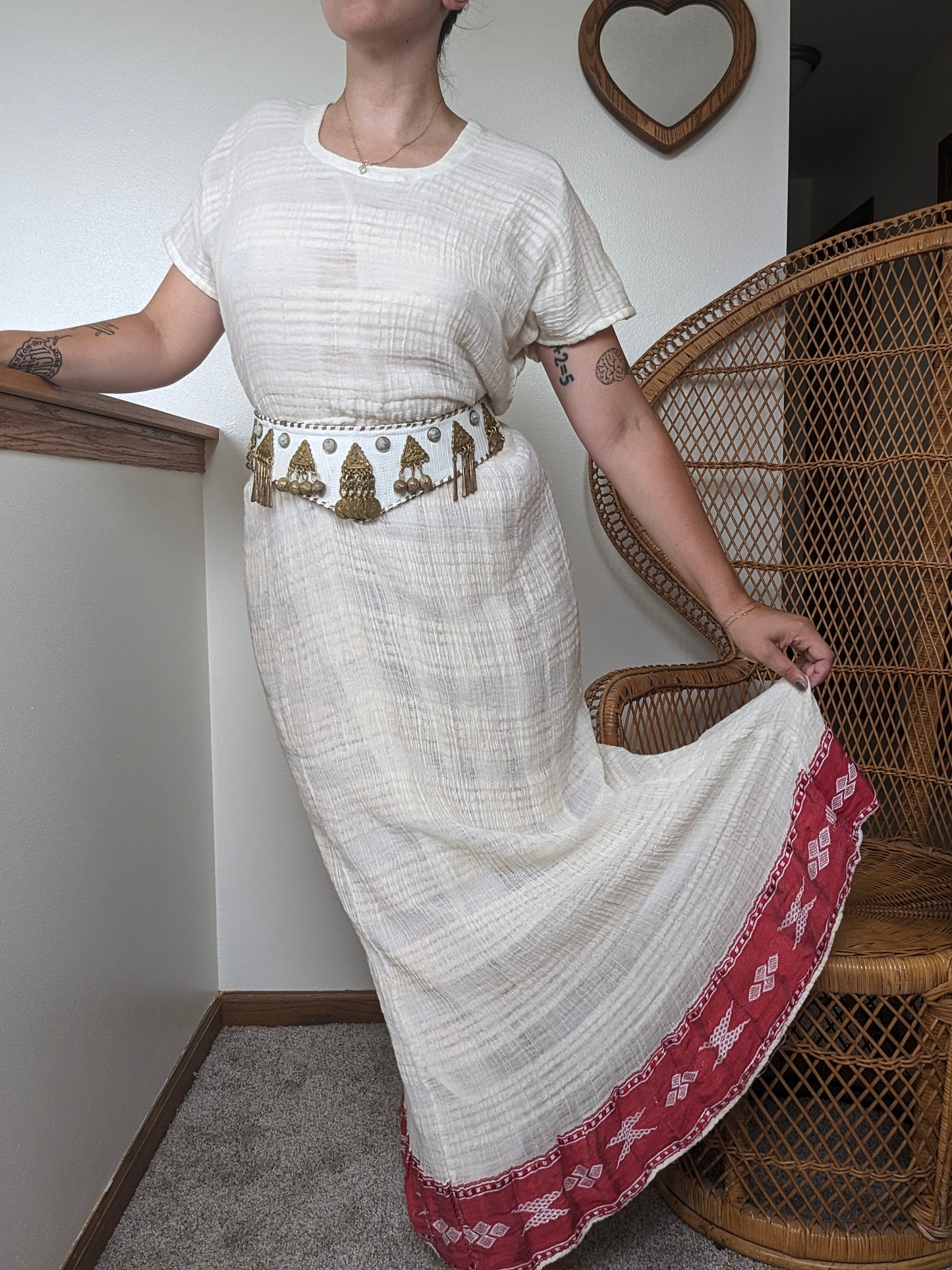 1970s gauze dress
