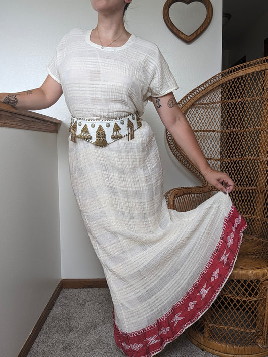 1970s gauze dress Dress Rad Bonnie's Vintage