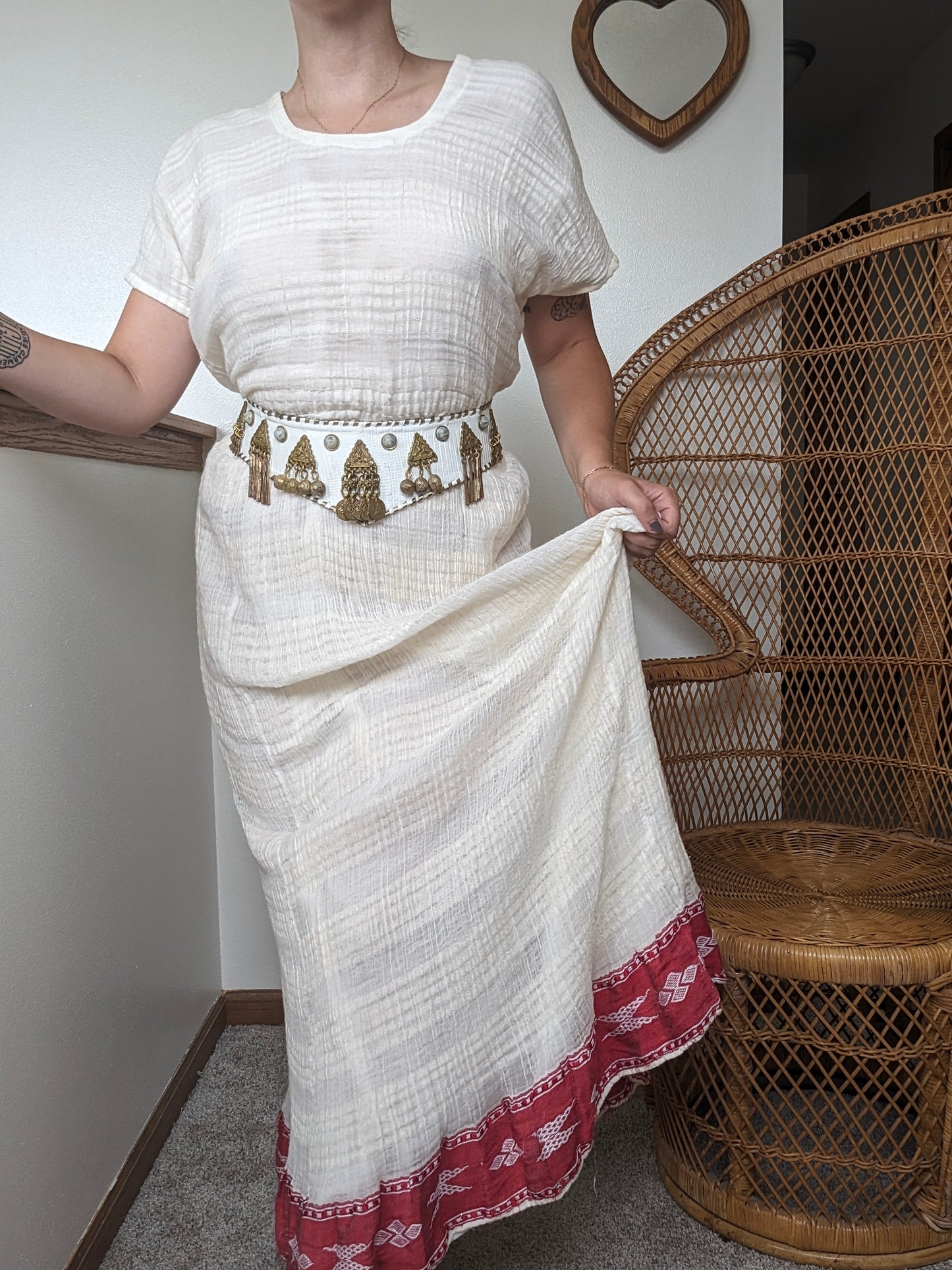 1970s gauze dress