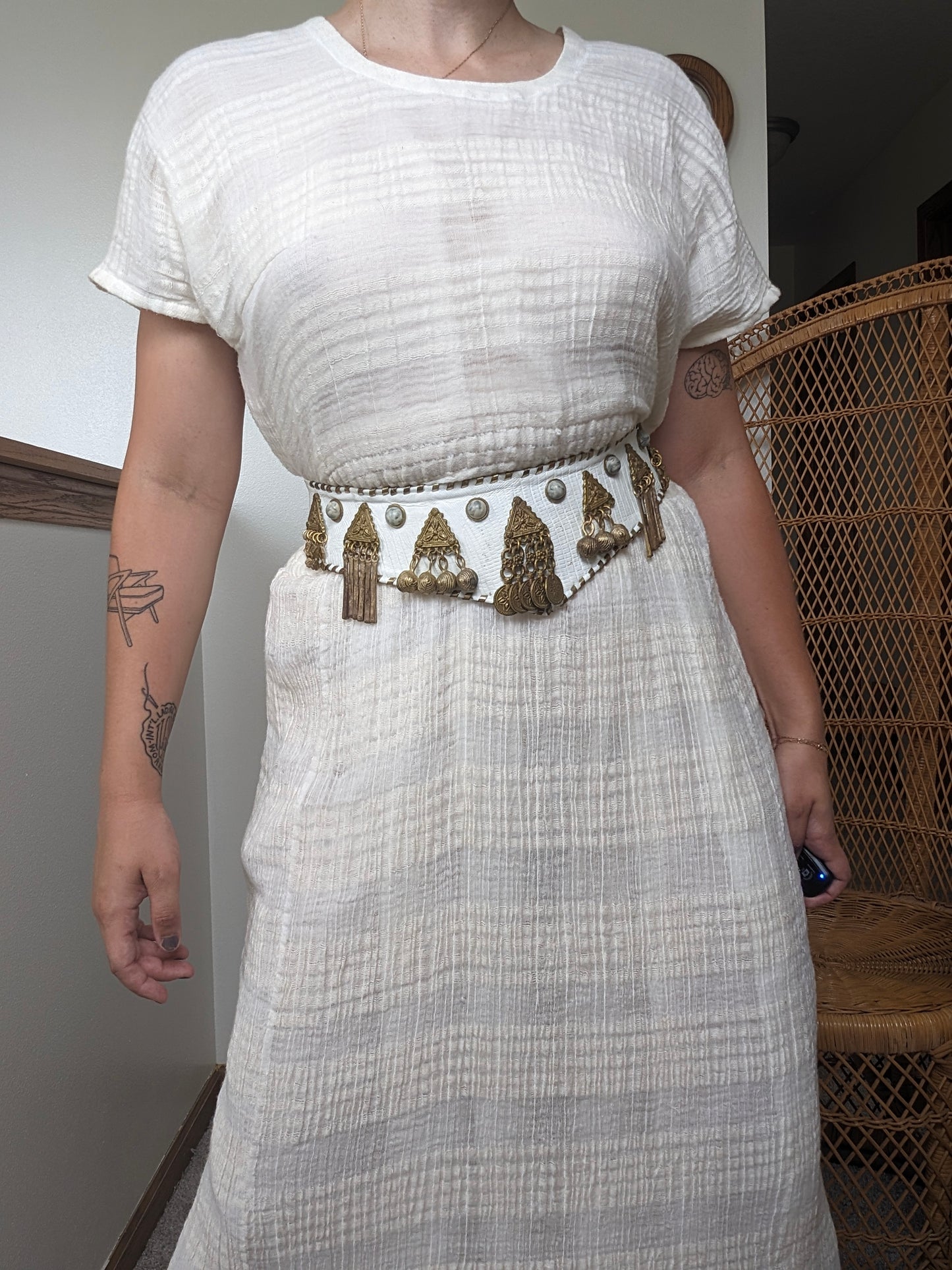 1970s gauze dress
