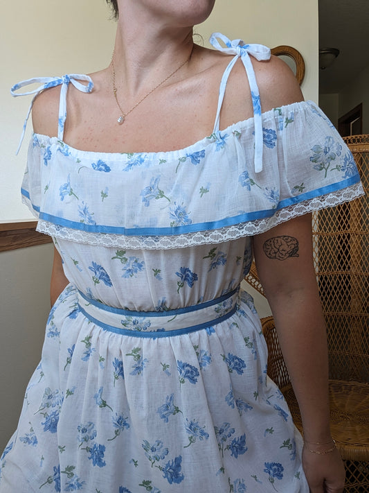 1970s Gunne Sax style maxi dress Dress Rad Bonnie's Vintage