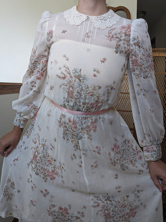 1970s floral dress Dress Rad Bonnie's Vintage