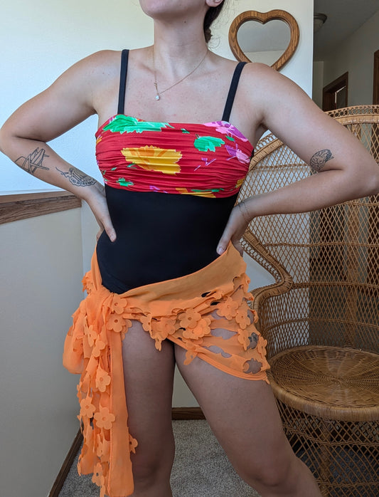 1980s pinup swimsuit Swim Rad Bonnie's Vintage
