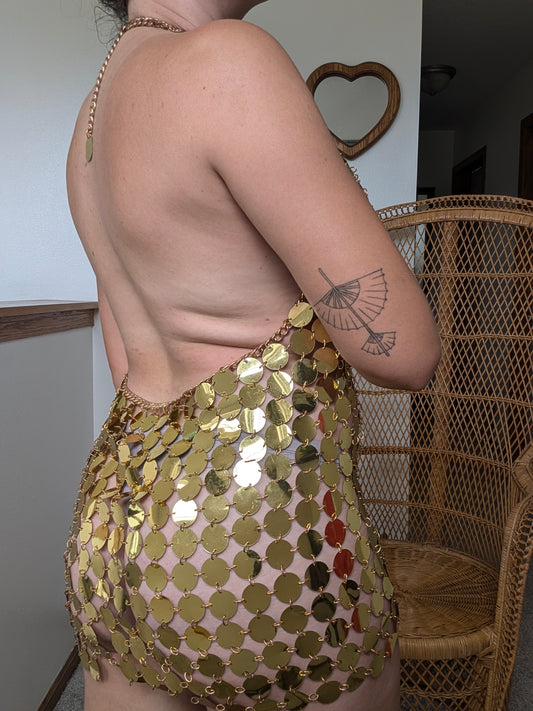 Modern Paco Rabanne inspired dress Dress Rad Bonnie's Vintage