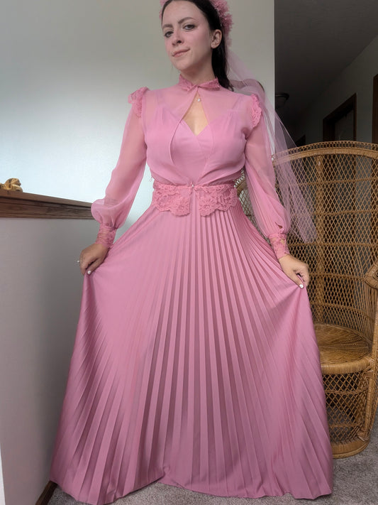 1970s three-piece pink fairy set Dress Rad Bonnie's Vintage