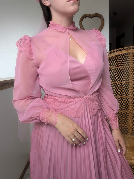 1970s three-piece pink fairy set Dress Rad Bonnie's Vintage