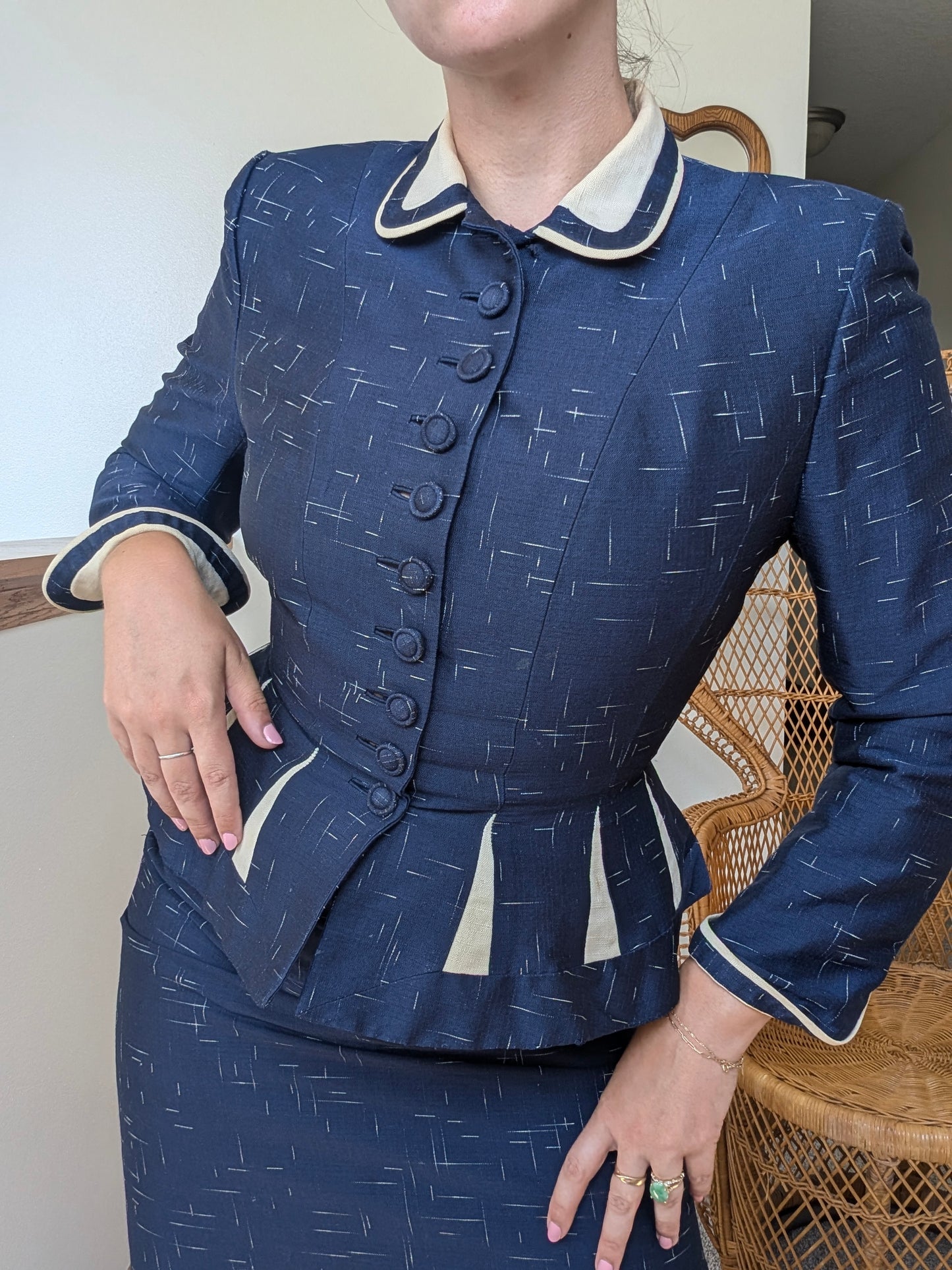 Rare 1940s Lilli Ann skirt suit
