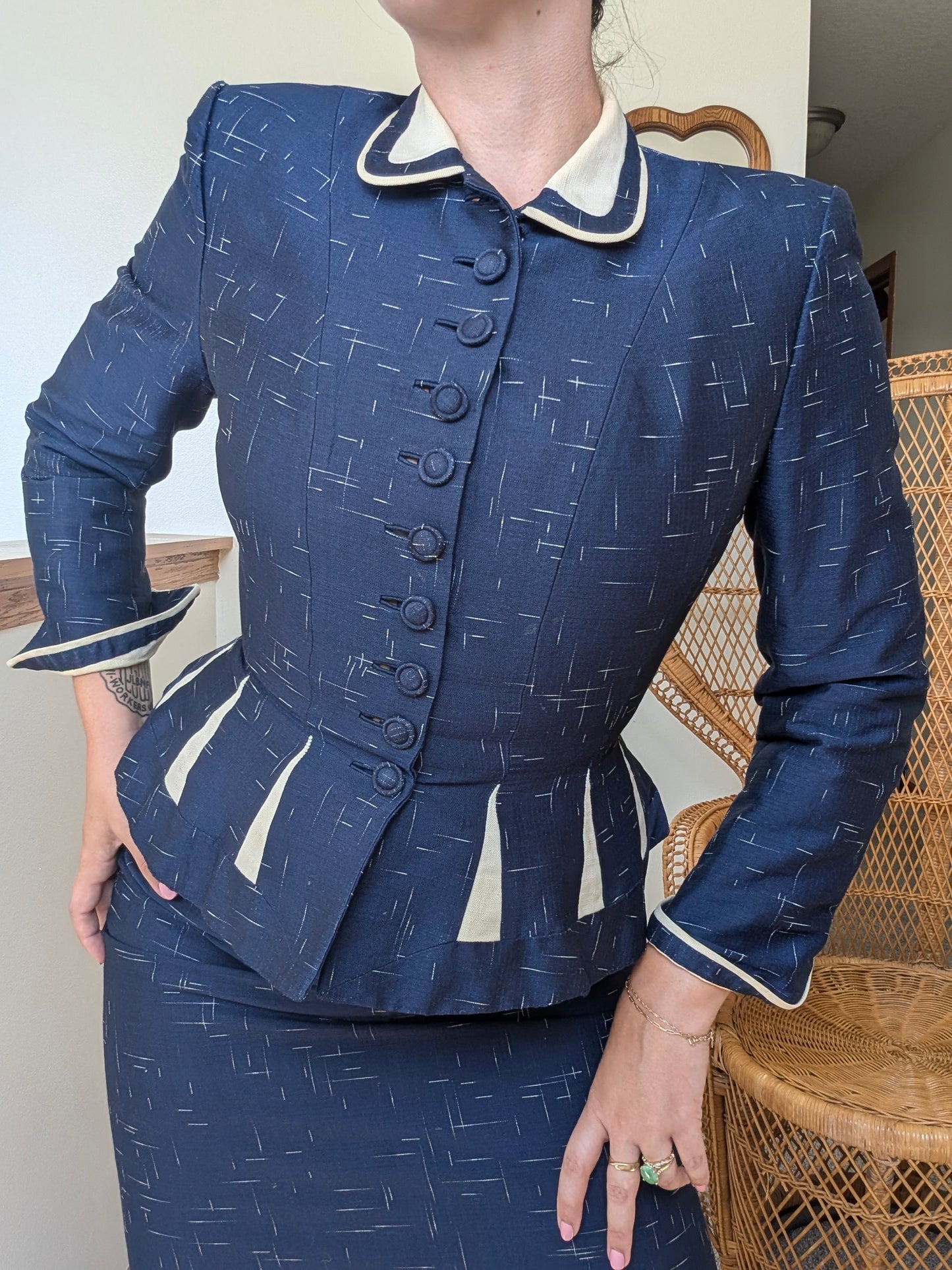 Rare 1940s Lilli Ann skirt suit