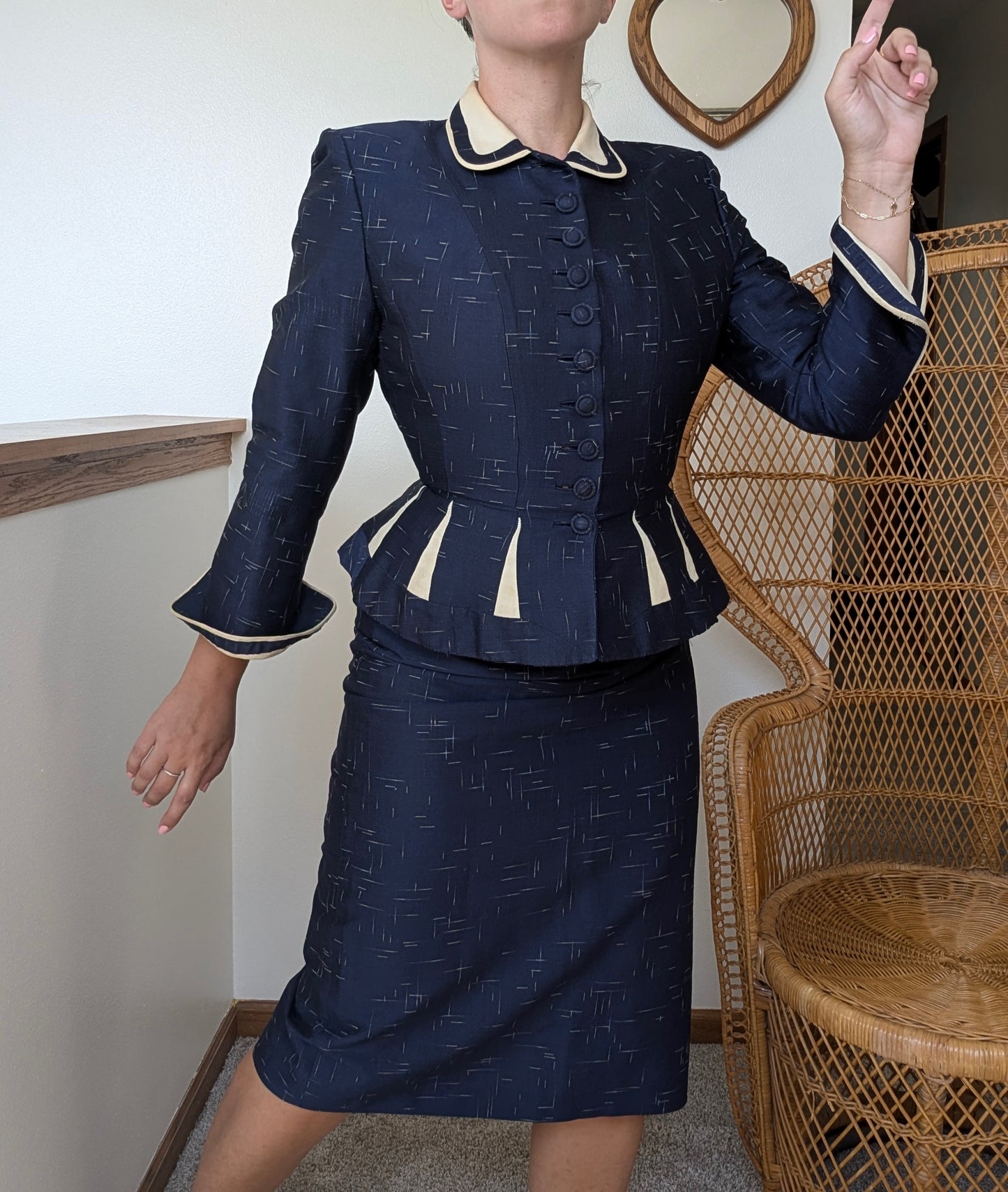 Rare 1940s Lilli Ann skirt suit