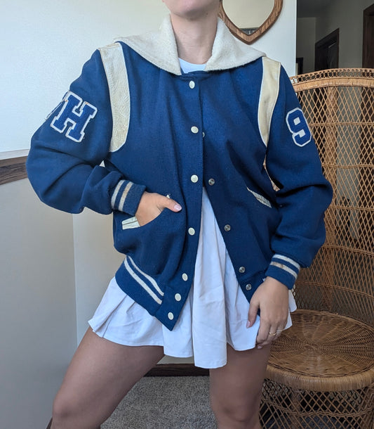 1980s varsity letter jacket Jacket Rad Bonnie's Vintage