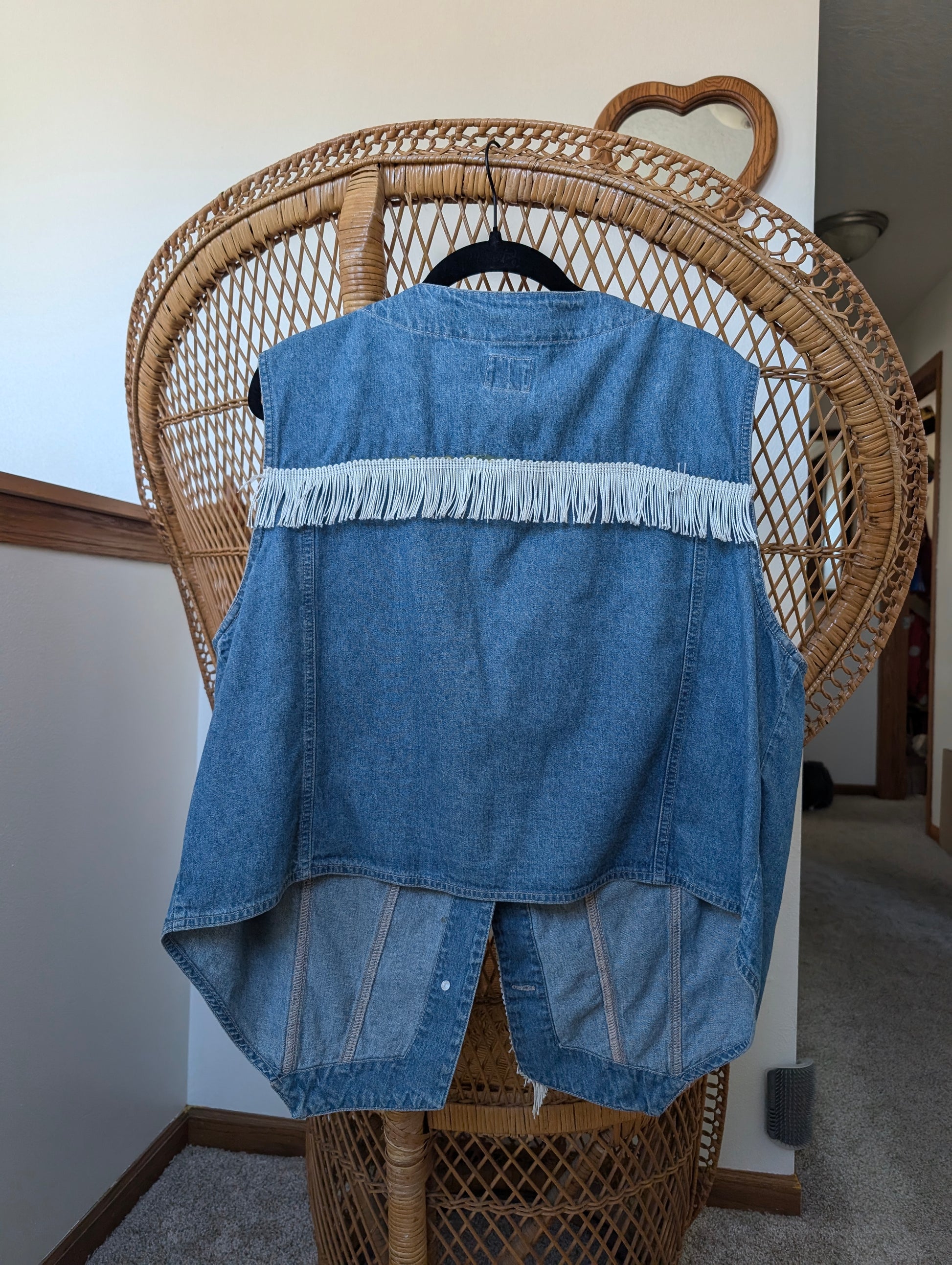 1990s Dolly Parton denim vest Vest Rad Bonnie's Vintage