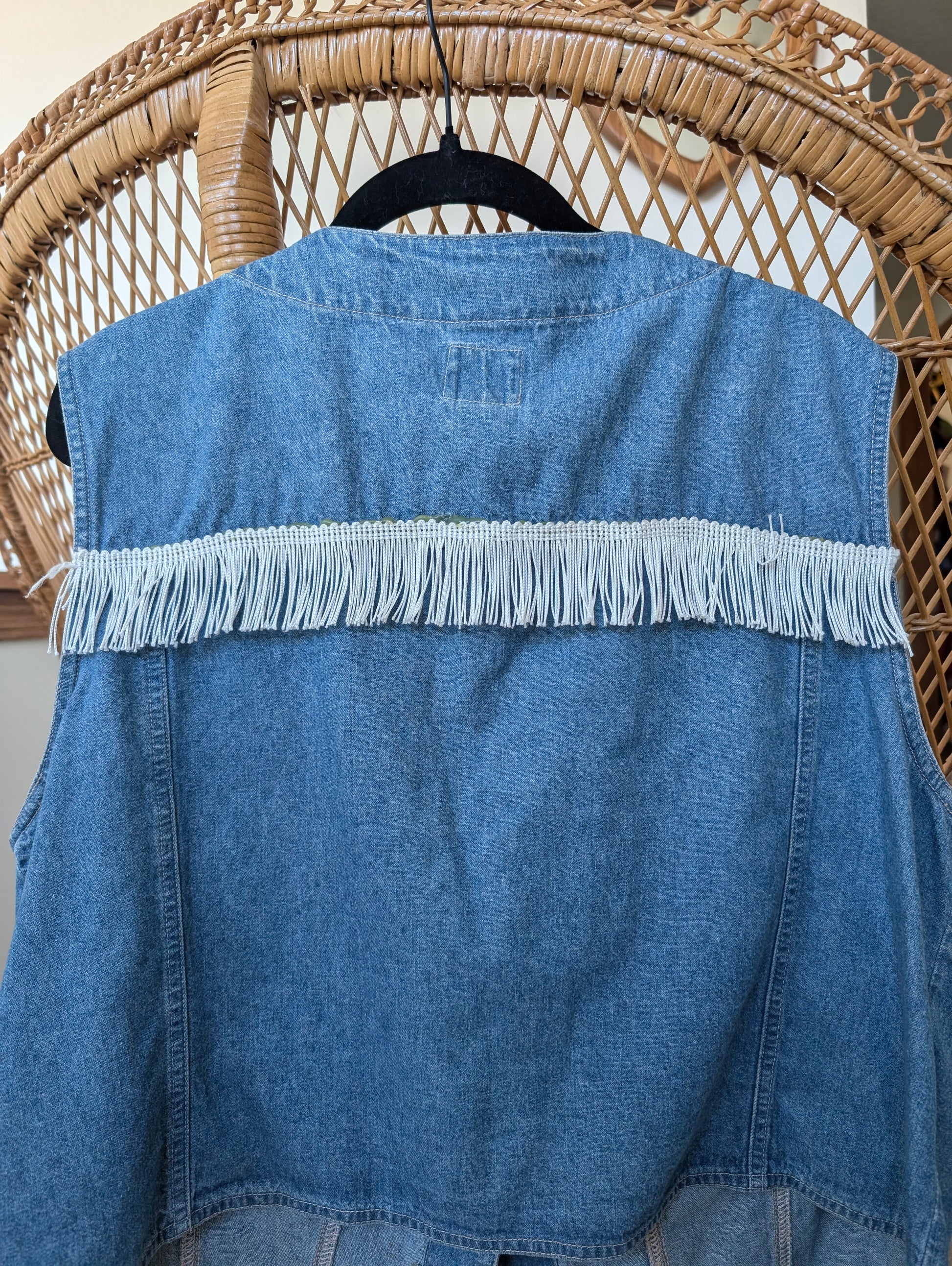 1990s Dolly Parton denim vest Vest Rad Bonnie's Vintage