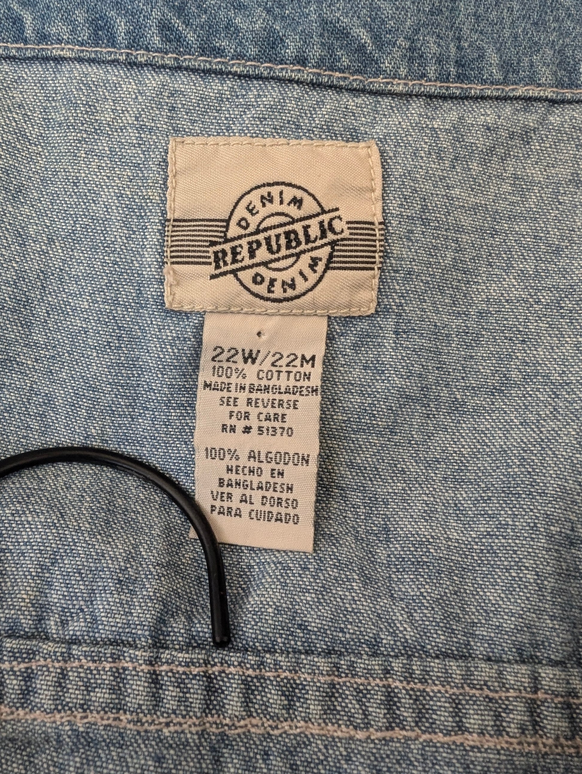 1990s Dolly Parton denim vest Vest Rad Bonnie's Vintage