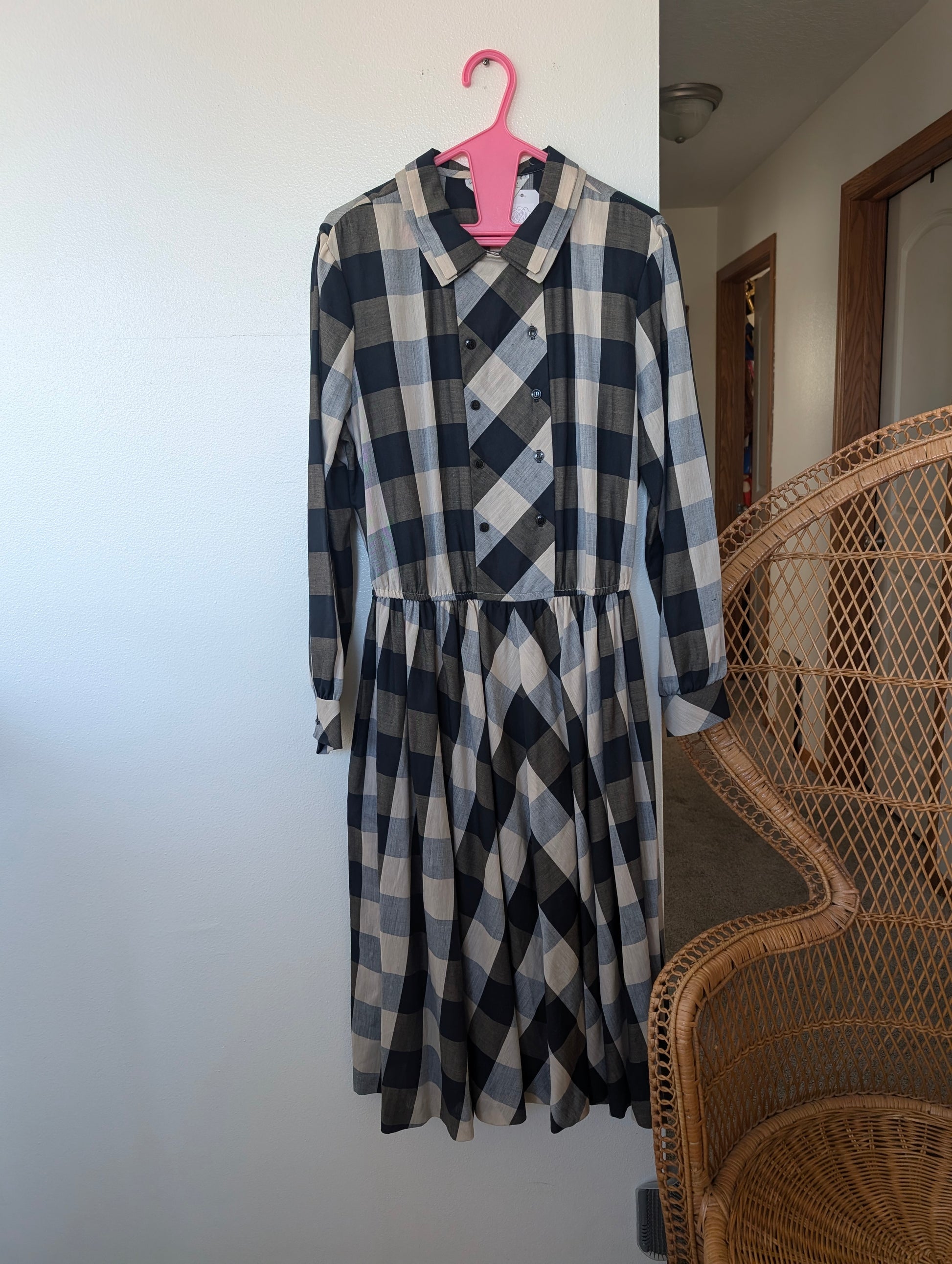 1960s mod check dress Dress Rad Bonnie's Vintage