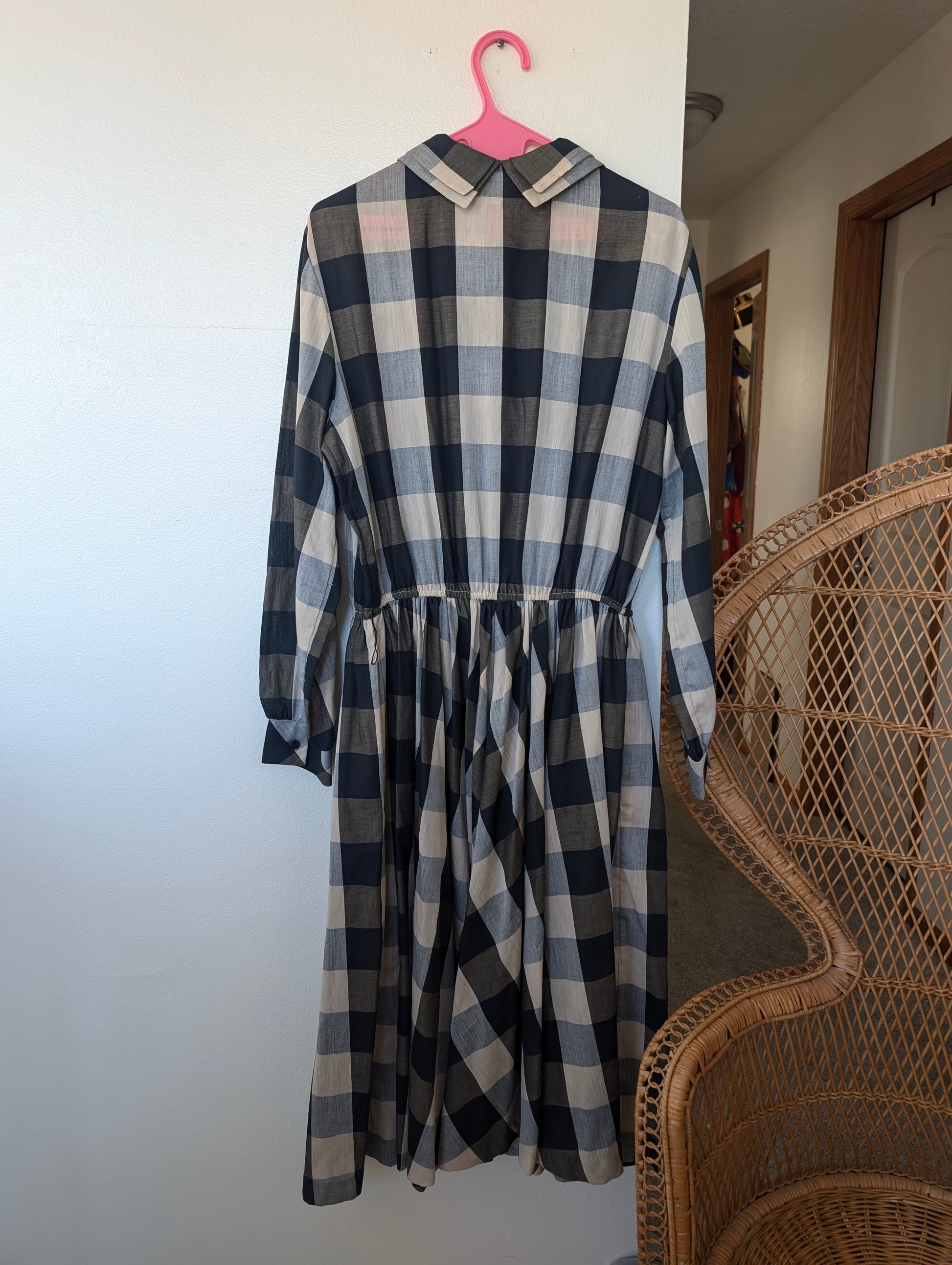 1960s mod check dress Dress Rad Bonnie's Vintage