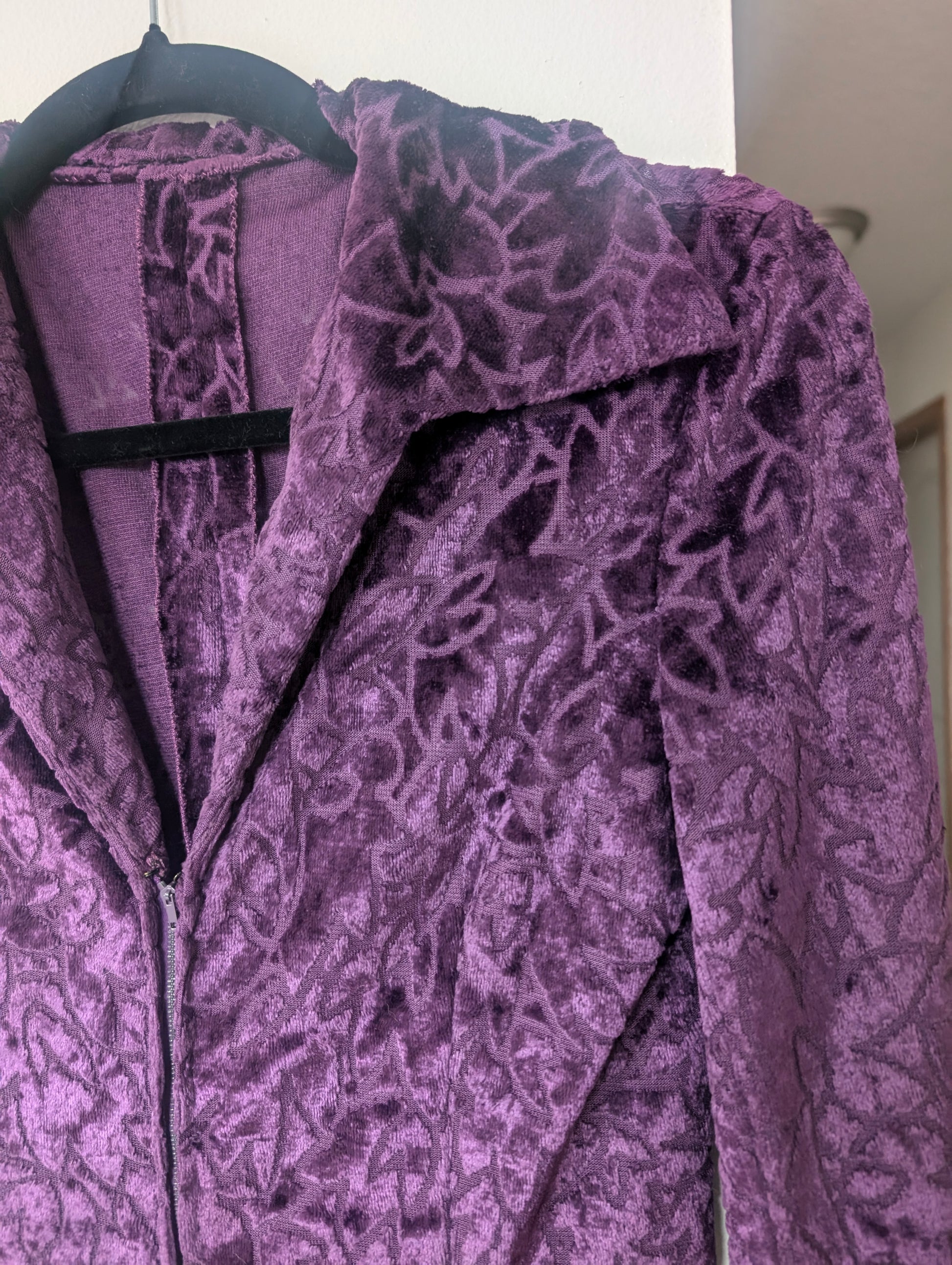 1960/70s purple velvet jumpsuit Jumpsuit Rad Bonnie's Vintage